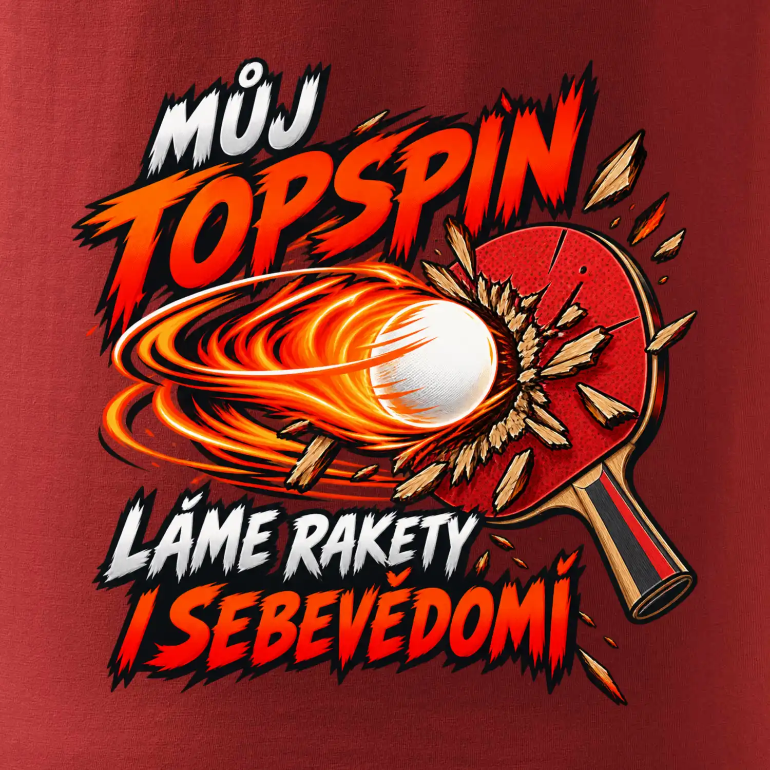 Můj topspin láme rakety i sebevědomí