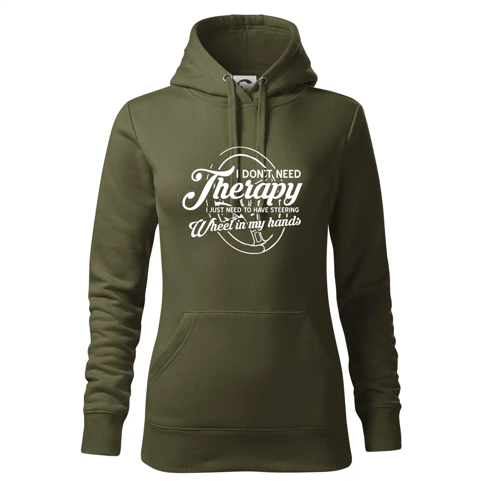 Kulatý nápis - I don't need therapy wheel in my hands