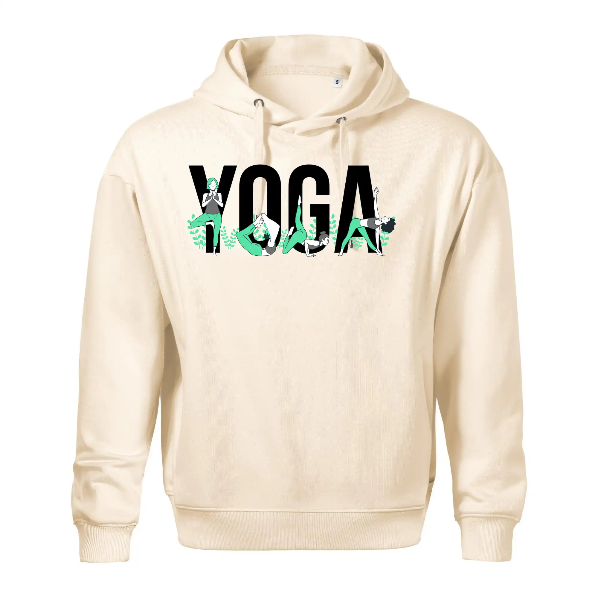 Yoga nápis barevný