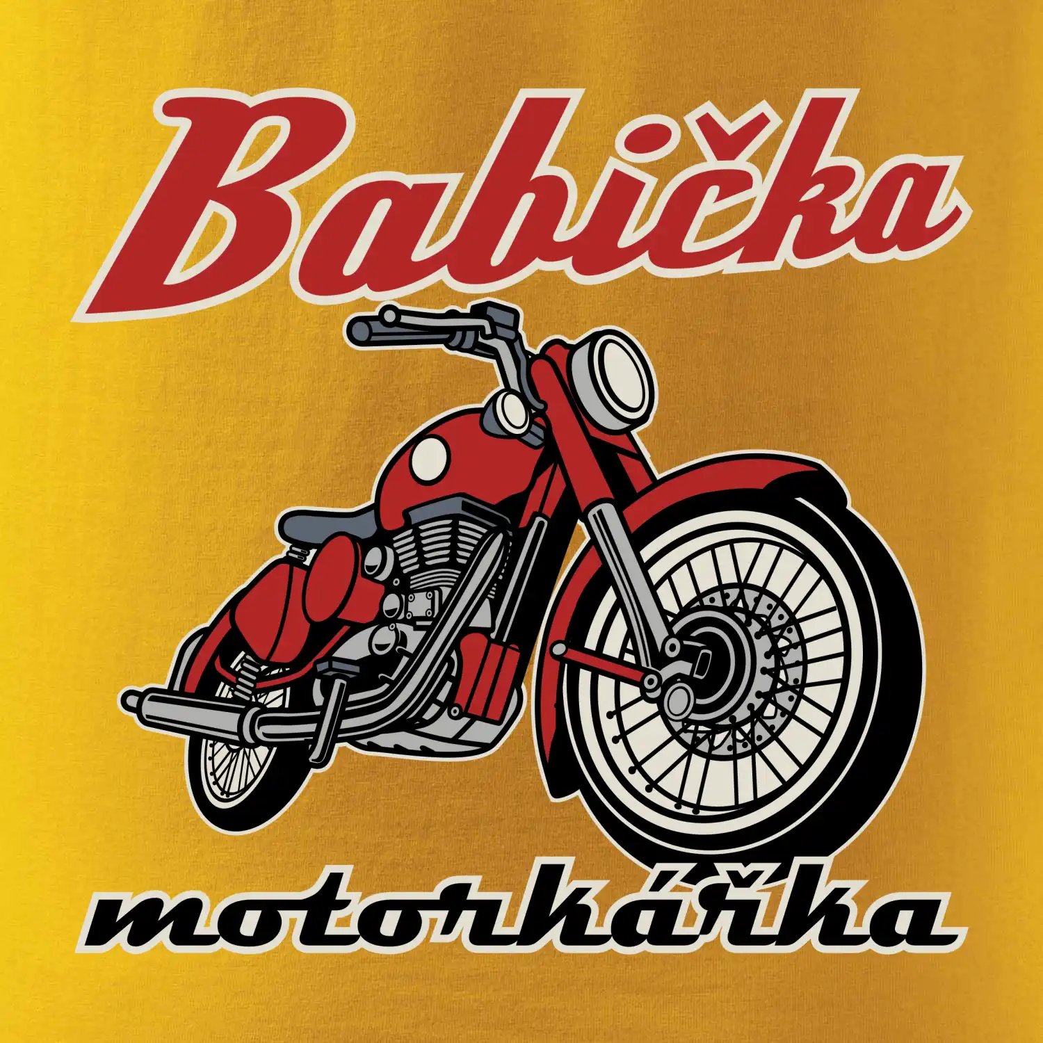 Dědeček / babička motorkář