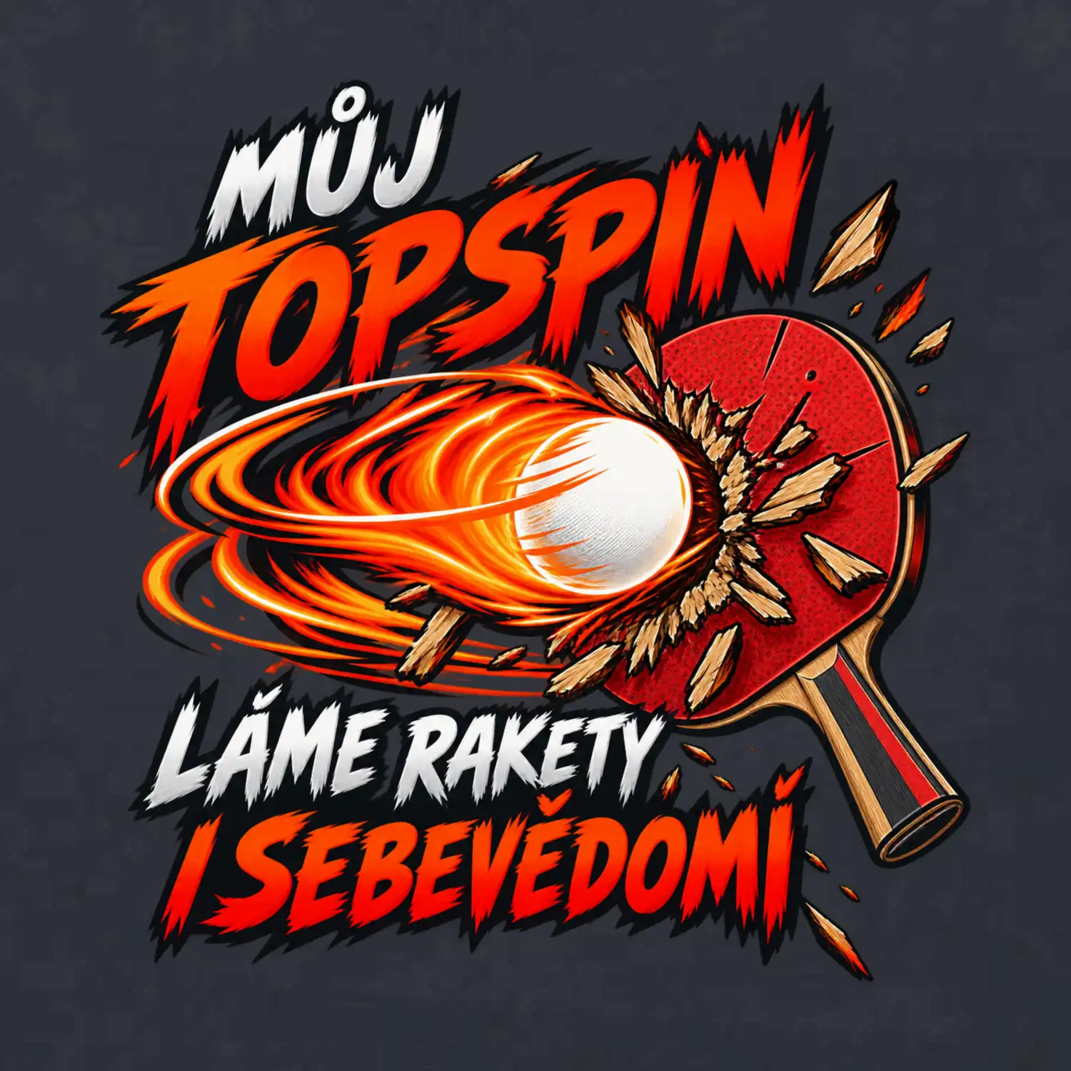 Můj topspin láme rakety i sebevědomí