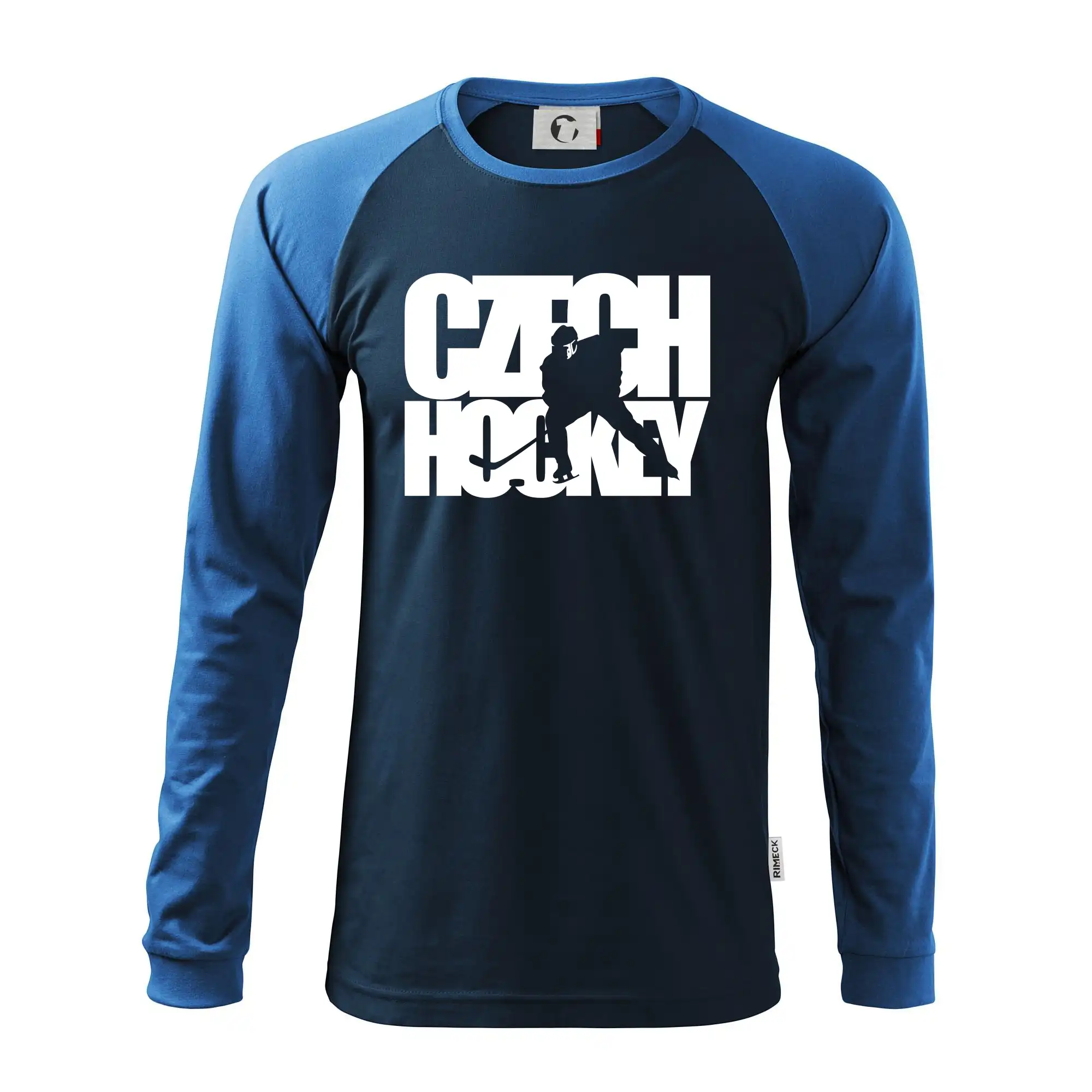 Czech hockey - nápis s hokejistou - Mistrovství světa v ledním hokeji 2026