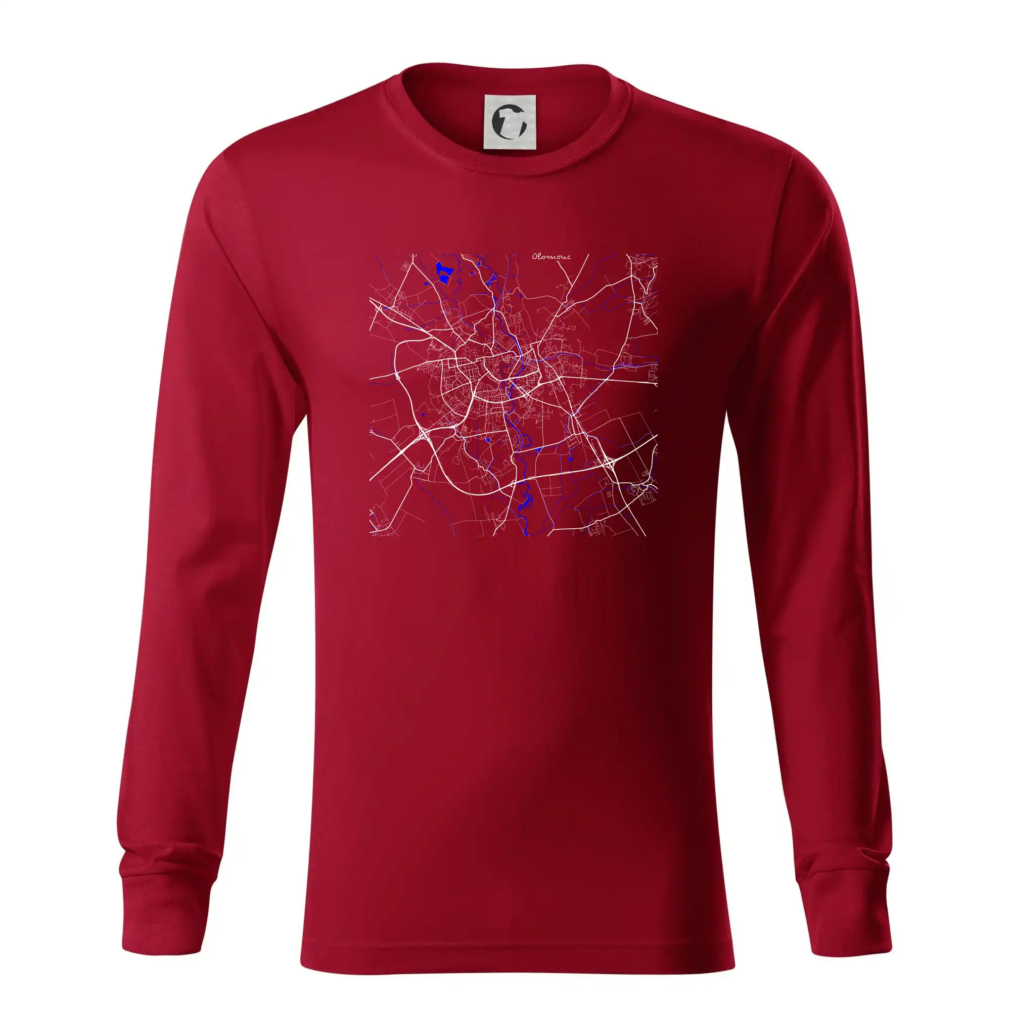 Olomouc - Mapa s vodními toky