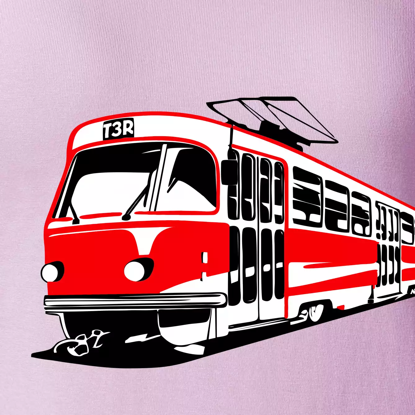 Tramvaj T3R barevná