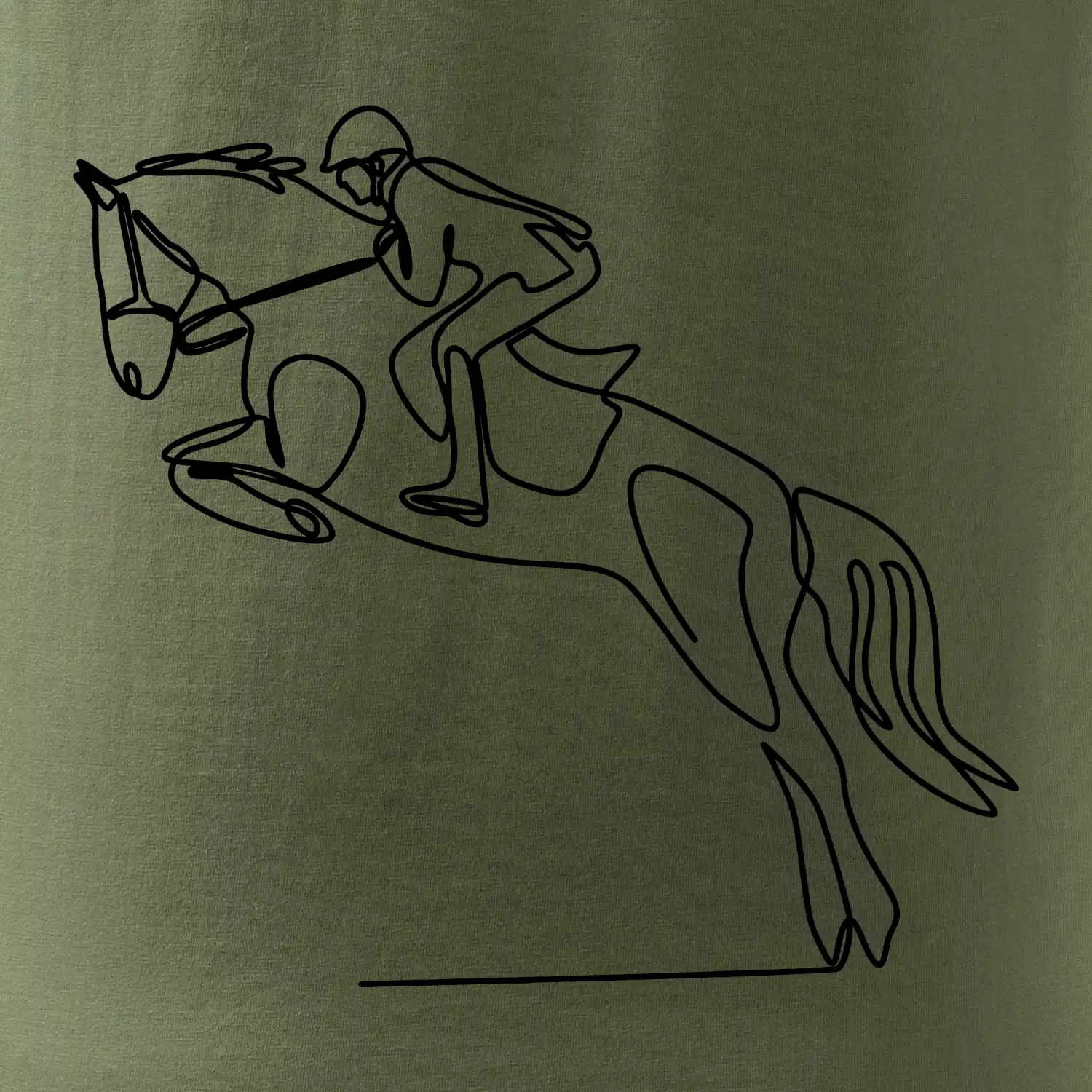 Jízda na koni jedním tahem