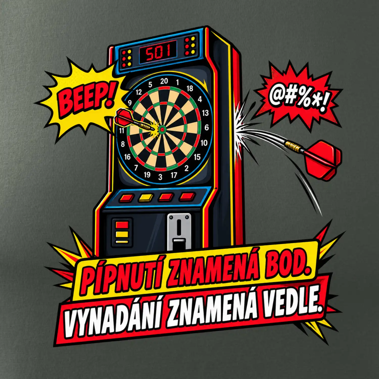 Pípnutí znamená bod. Vynadání znamená vedle