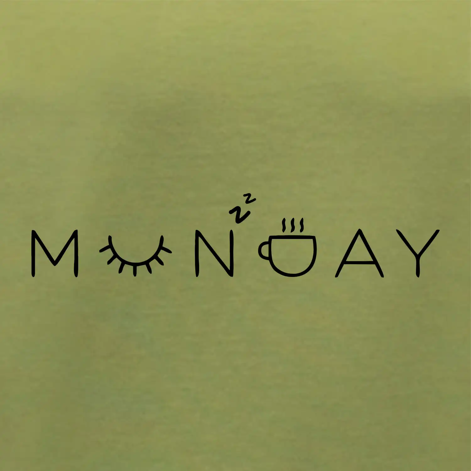 Monday nápis