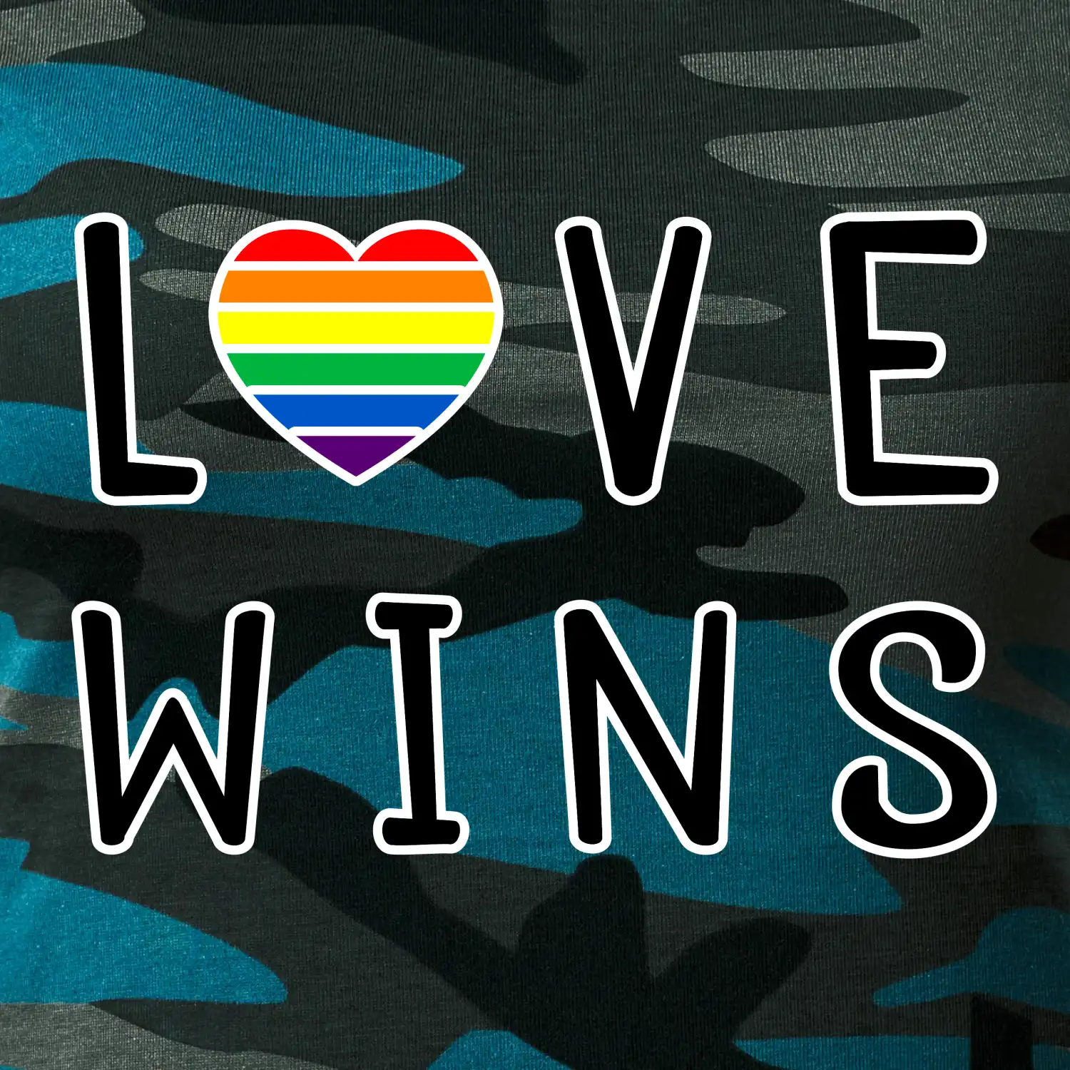 Love wins nápis