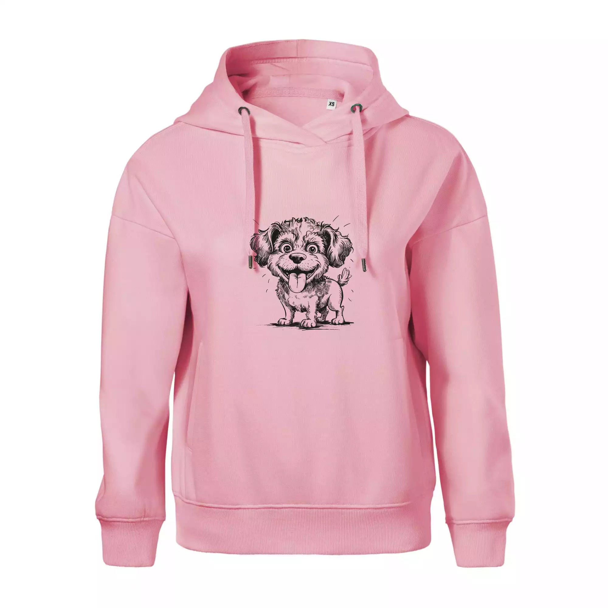 Lagotto romagnolo karikatura vypláznutý jazyk