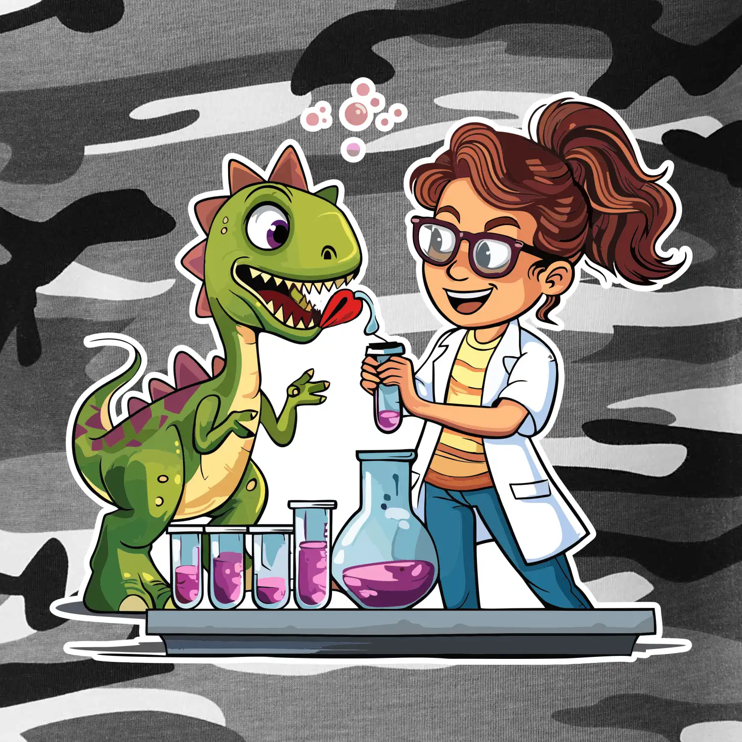 Chemik a dinosaurus - Holka