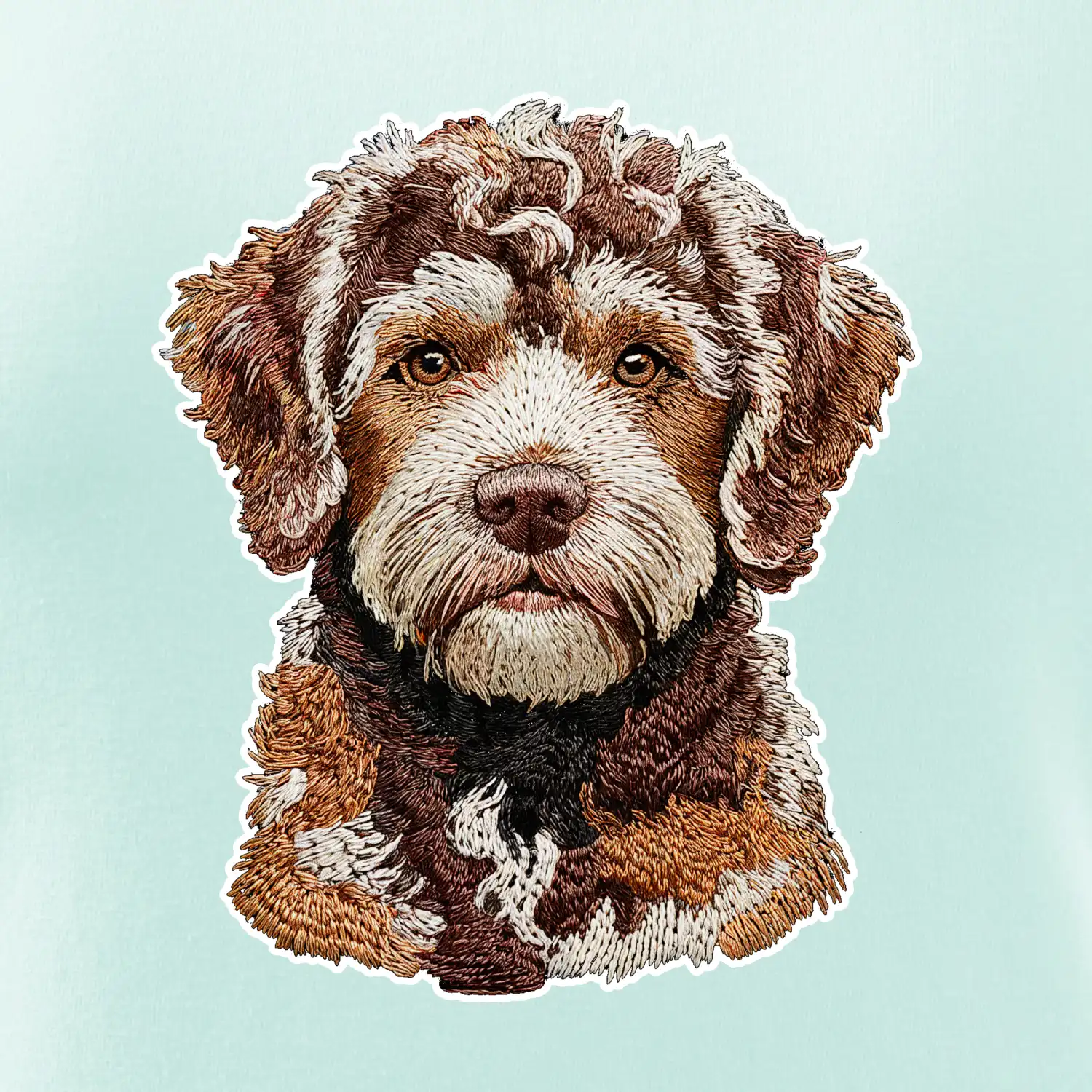 Lagotto romagnolo vyšívaná hlava