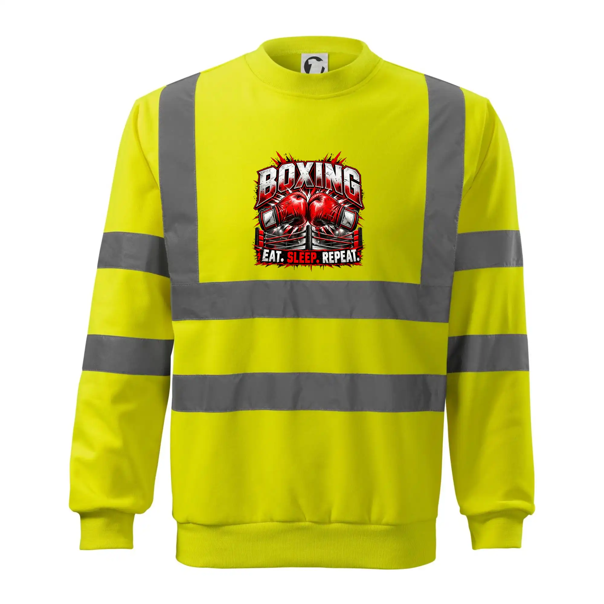 Boxerské rukavice v ringu eat sleep repeat