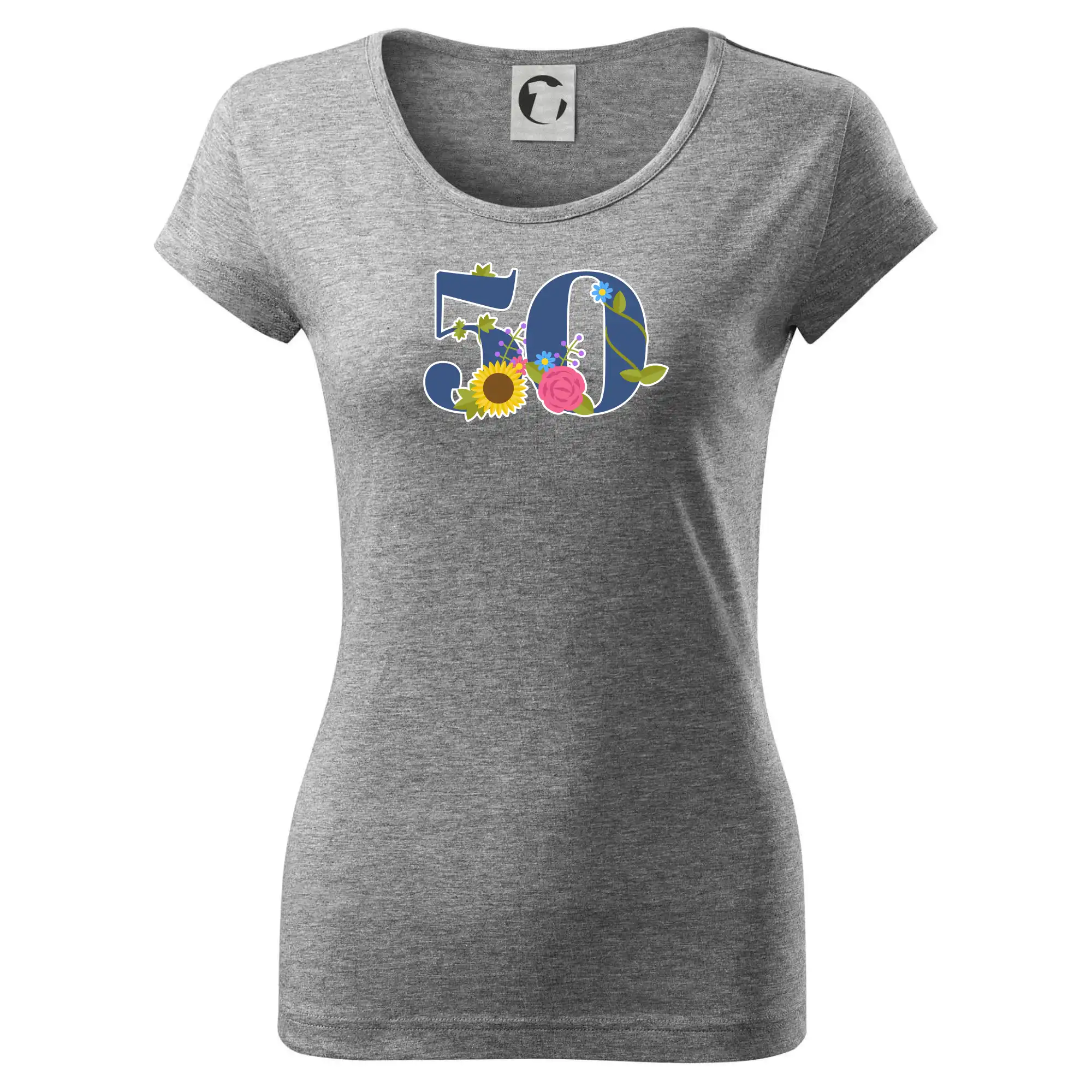 Květinové číslo kreslené - 50
