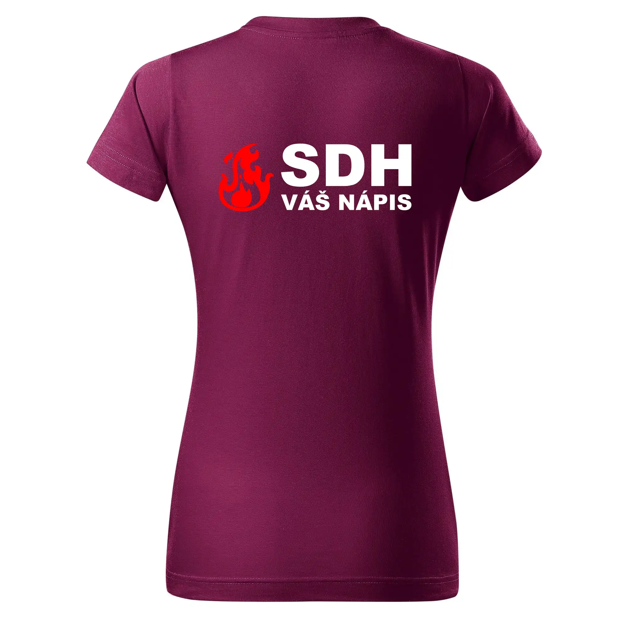 SDH nápis (oheň, název sboru - vlastní nápis)