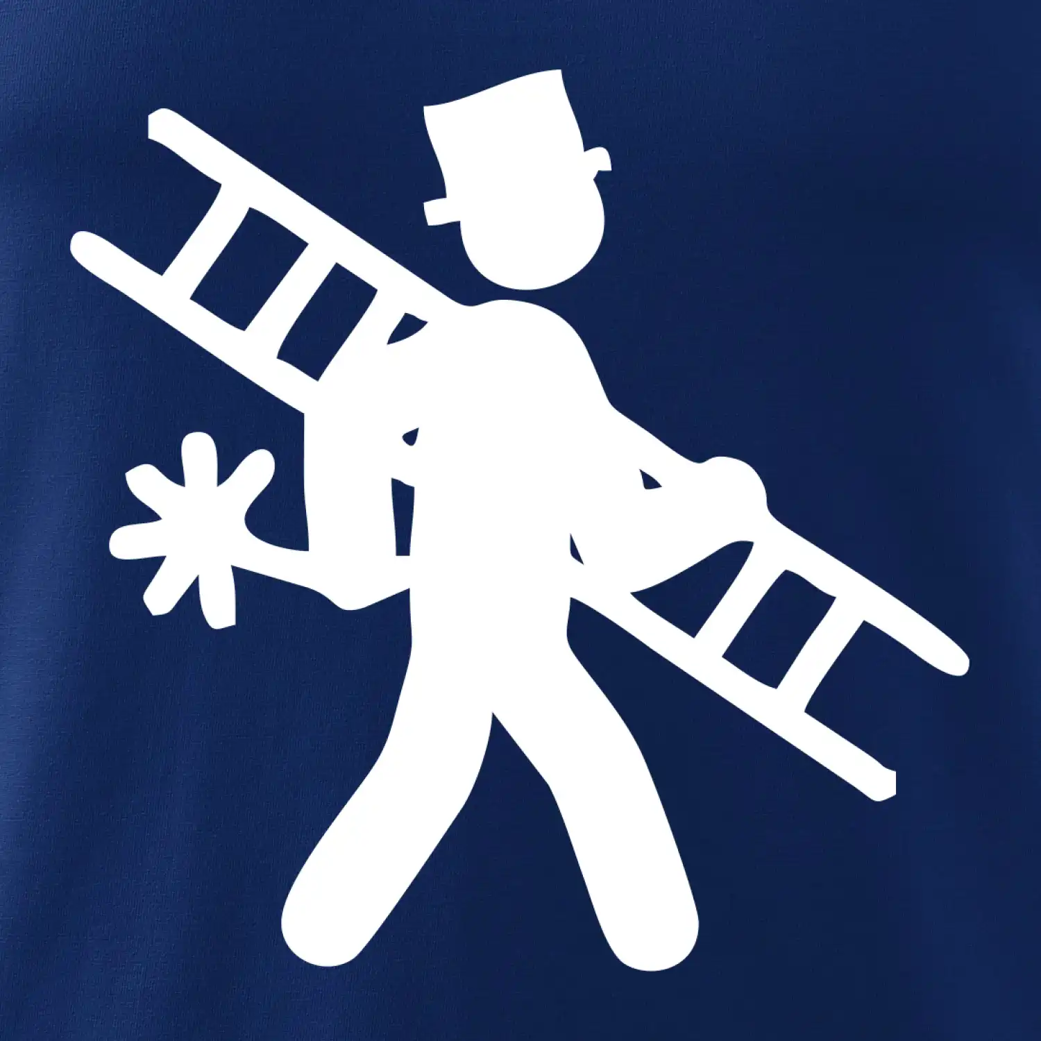 Kominík logo + nápis na zádech