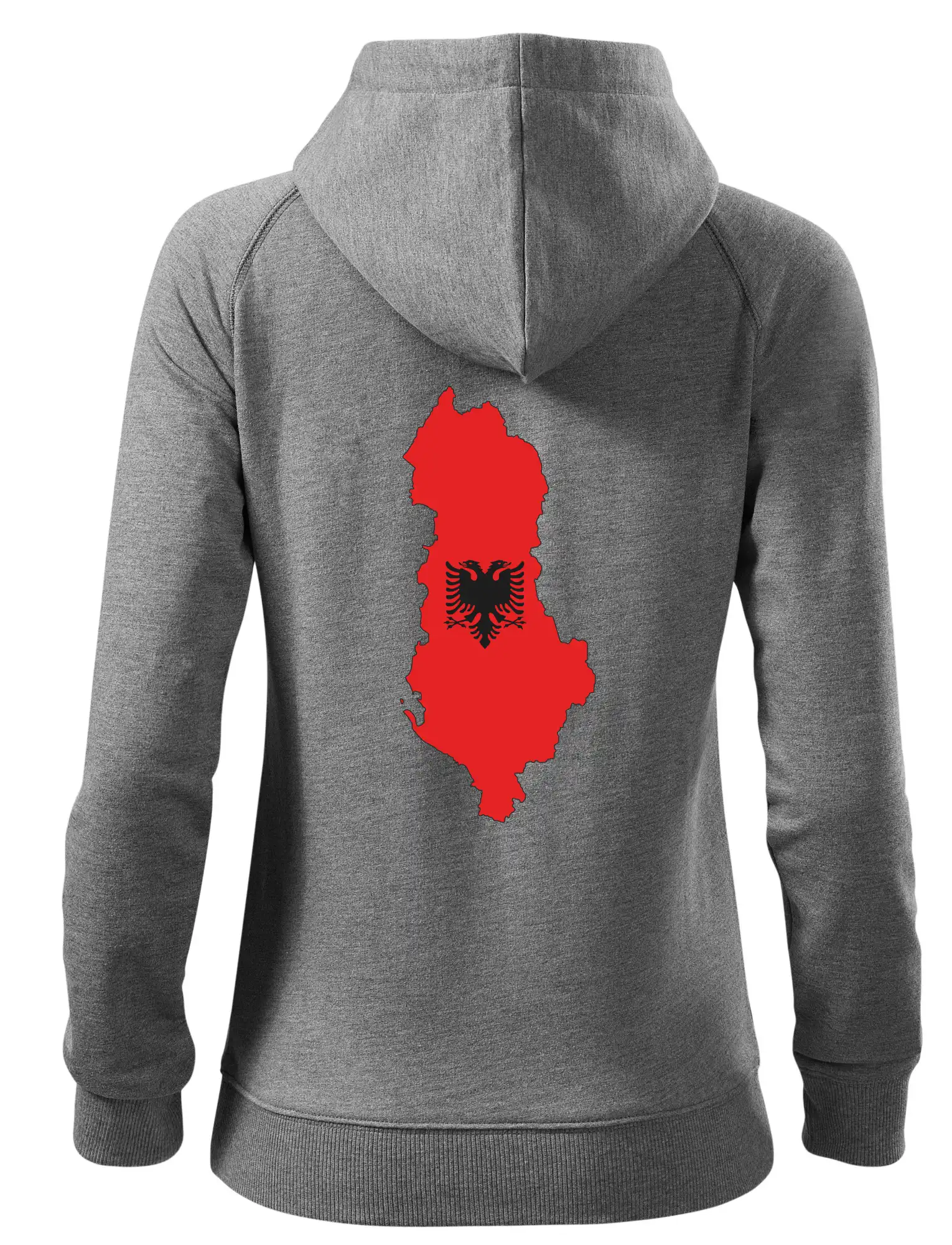 Albánie mapa a znak