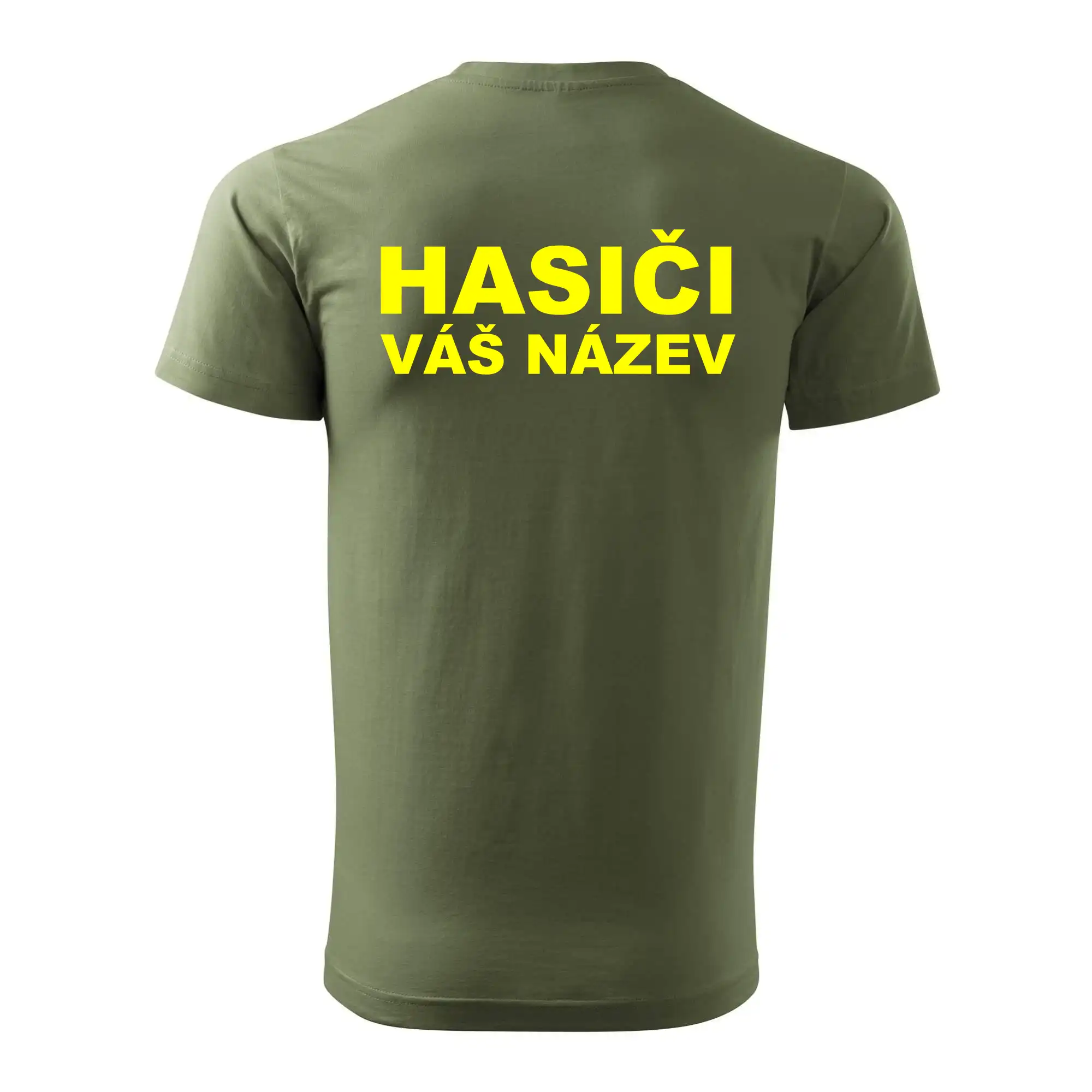 Hasiči - žlutý nápis - váš název sboru