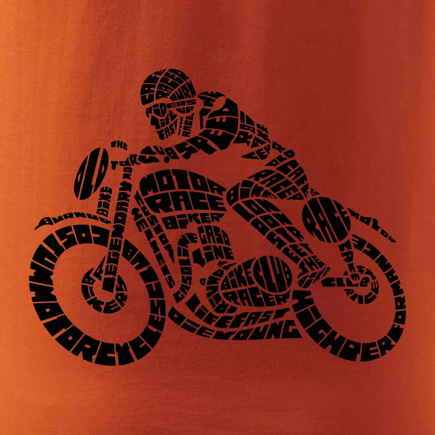 Motorkář nápisy