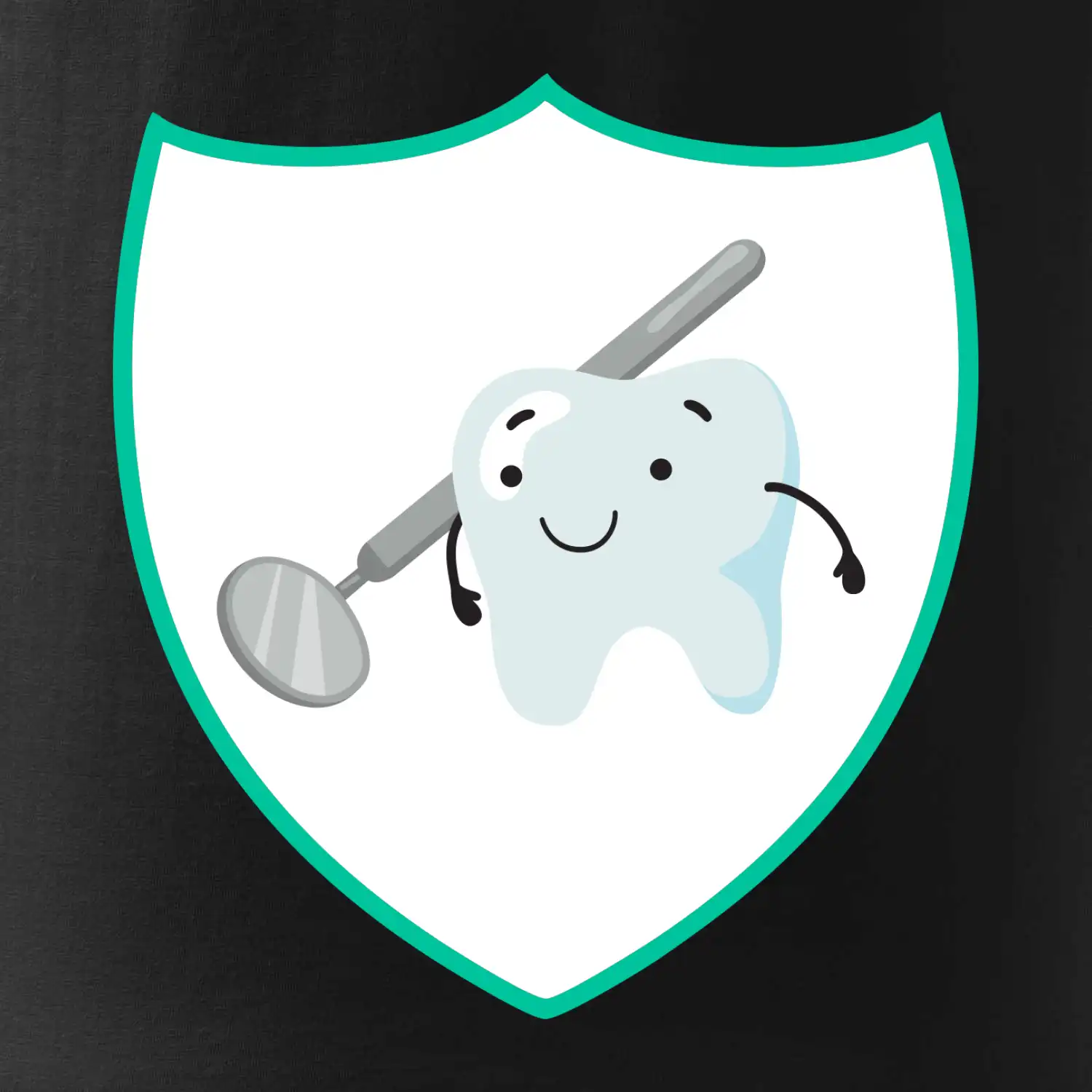 Zoubek na prsu - zrcátko