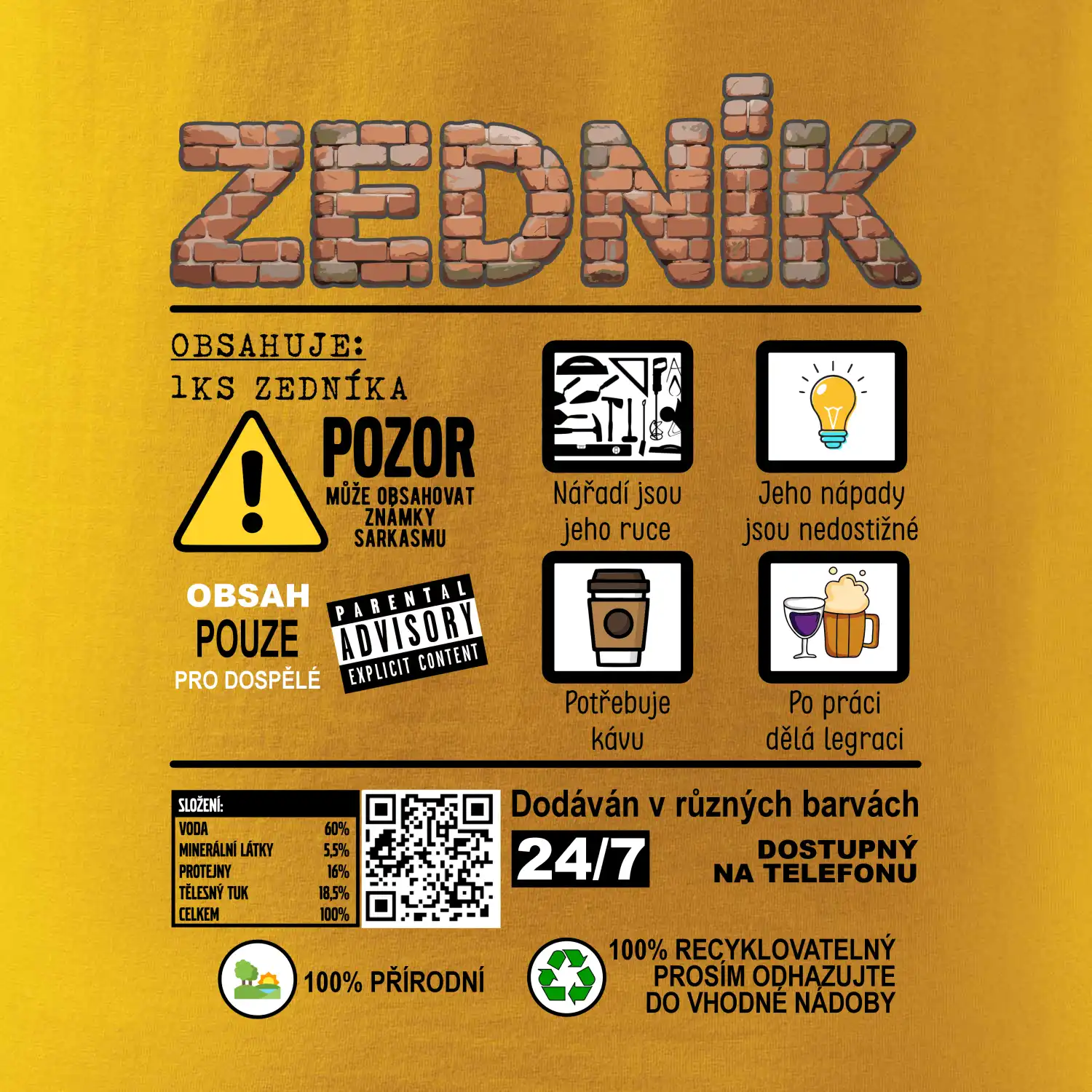 Profese - informace o produktu - ZEDNÍK