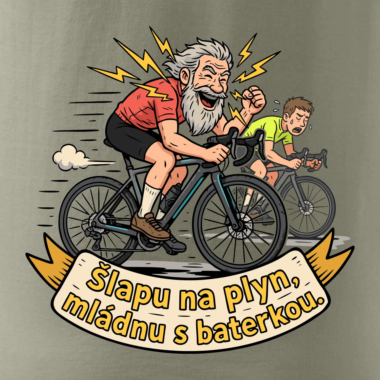 Šlapu na plyn, mládnu s baterkou