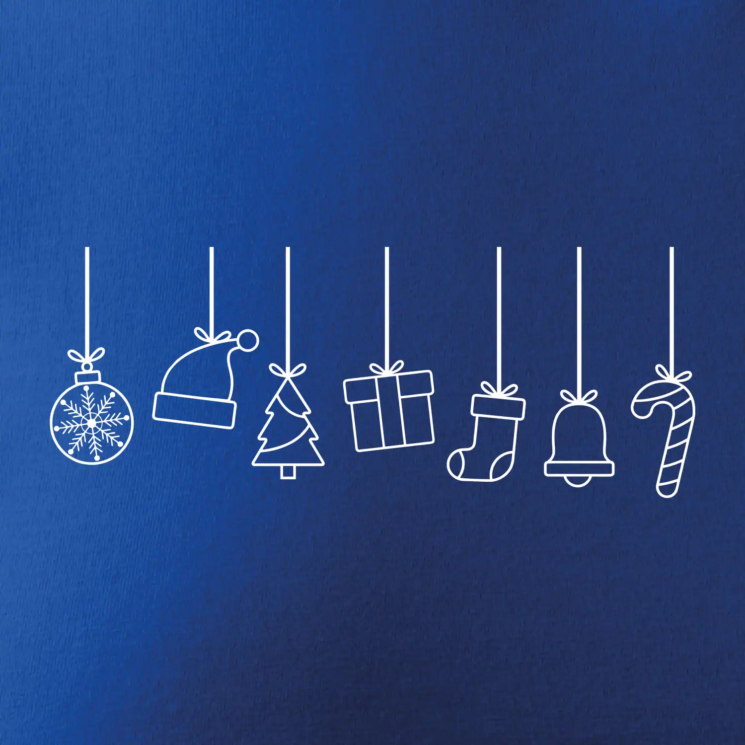 Rodinná vánoční trička  - Vánoční ozdoby na provázku