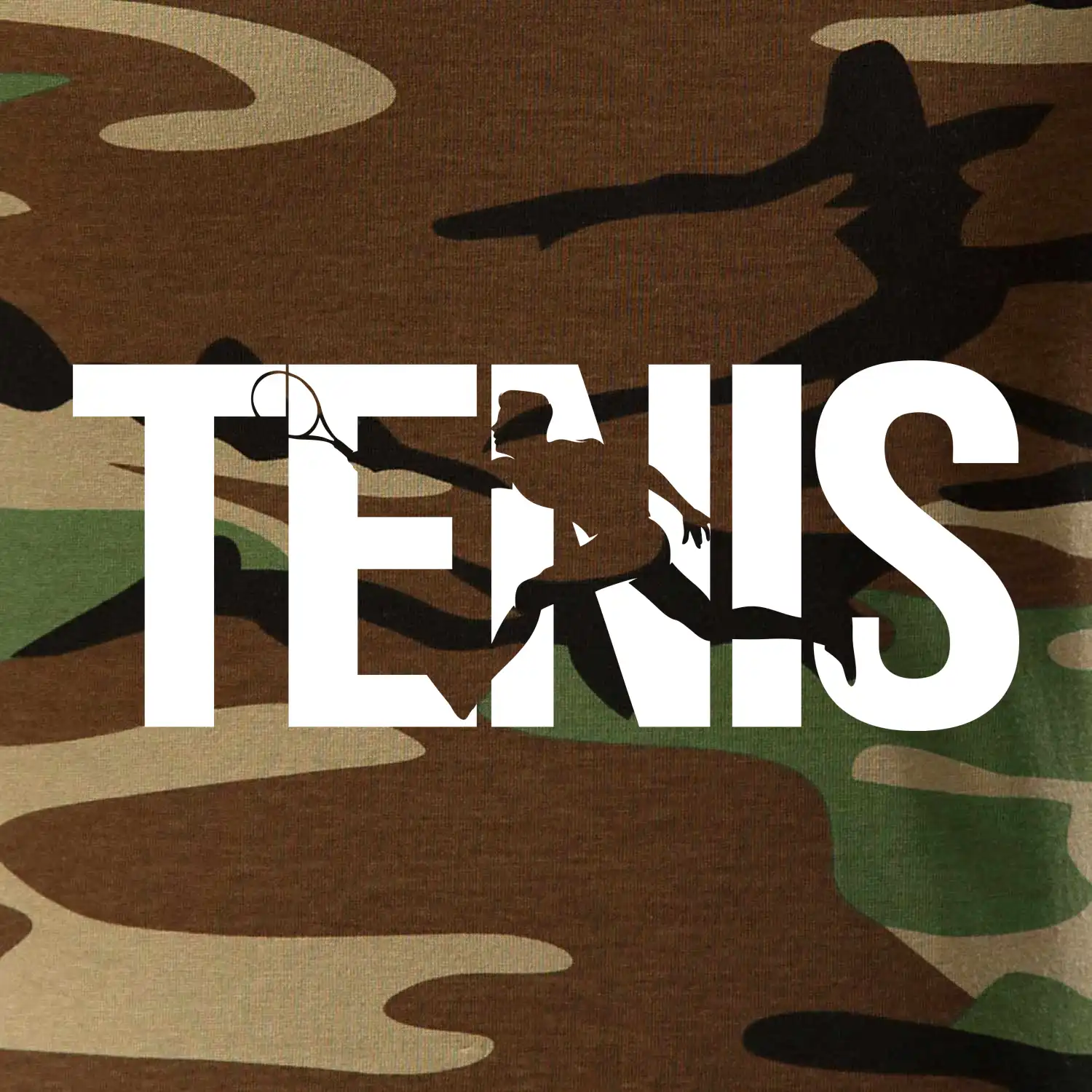 Tenis nápis silueta