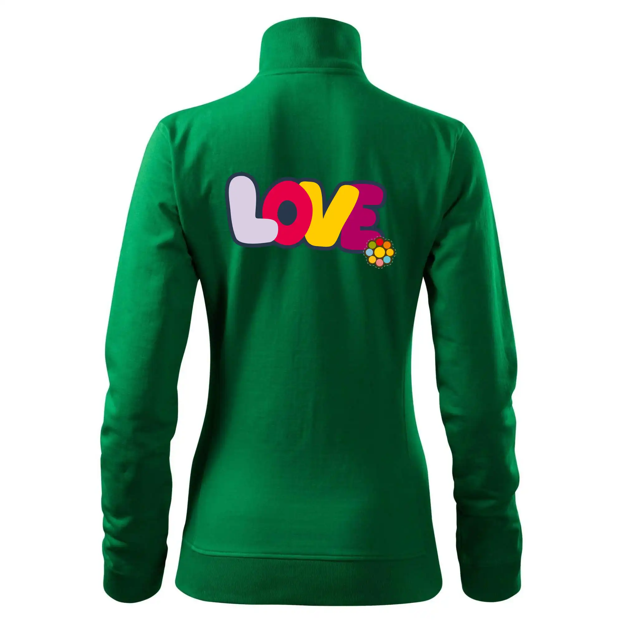 Love nápis s květinou