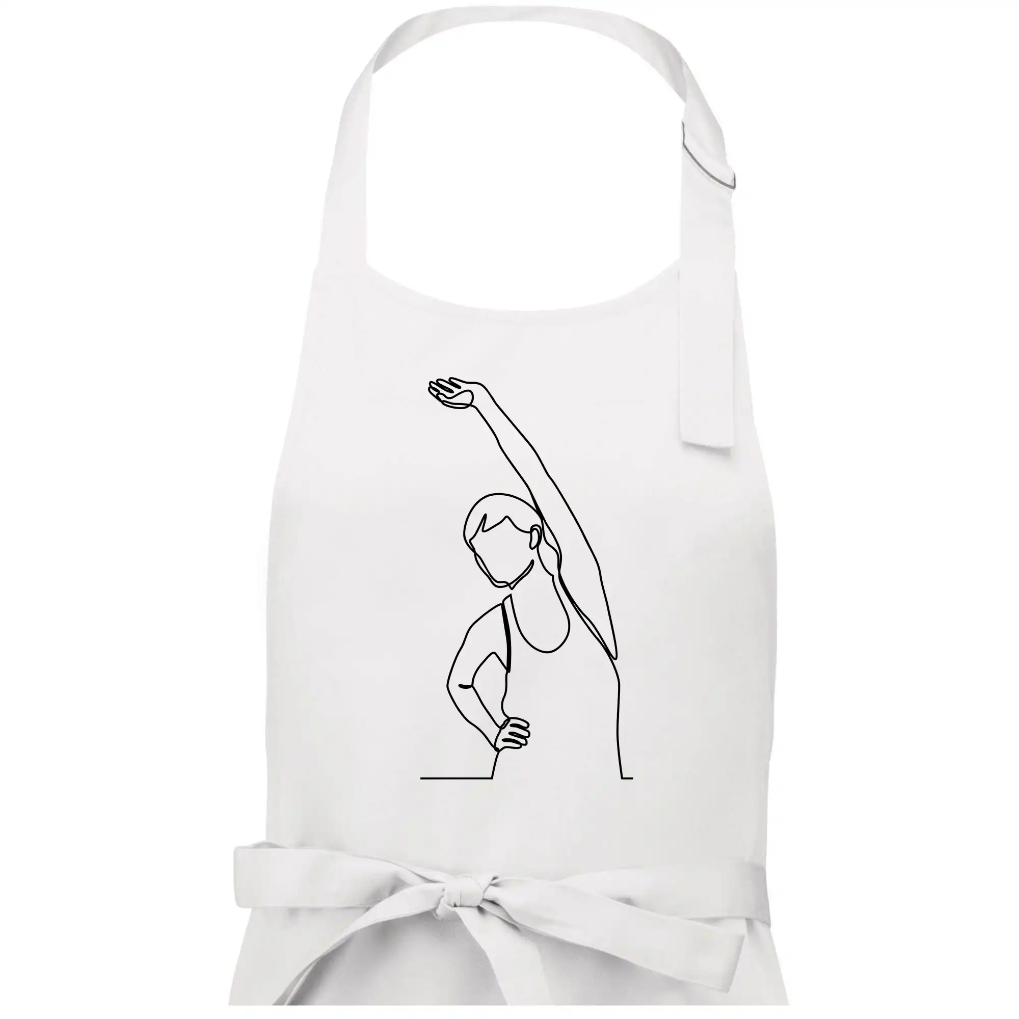 Protahující se žena jedním tahem