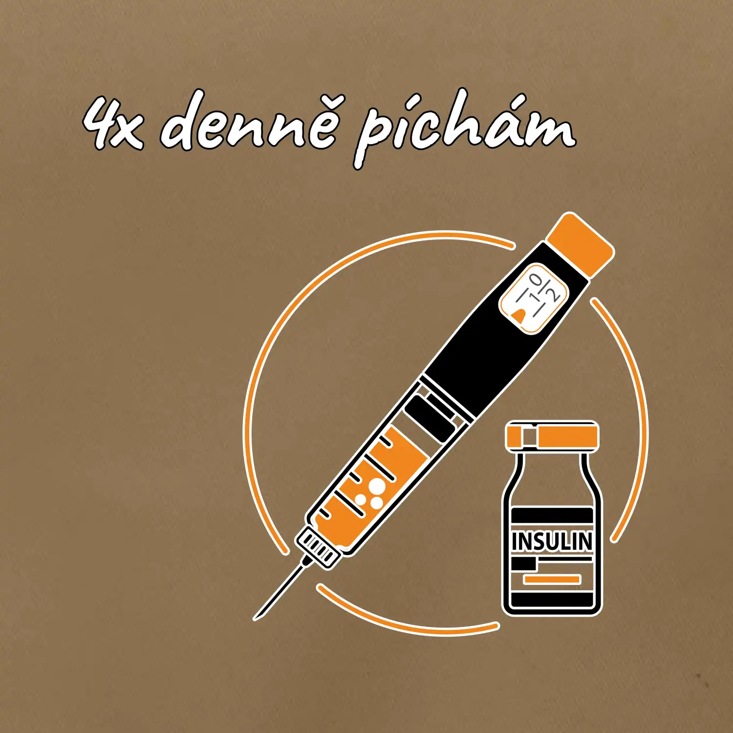 4x denně píchám Insulin