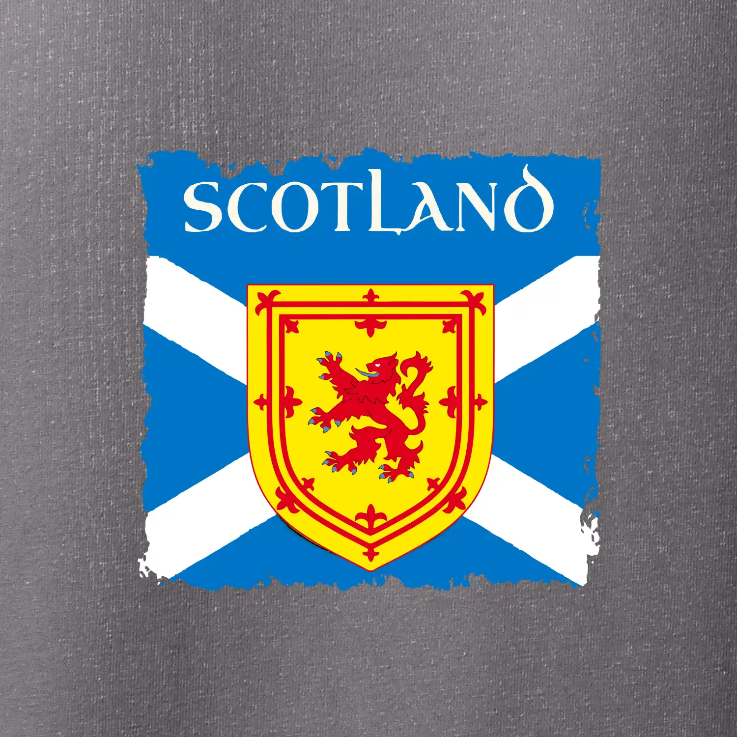 Skotská vlajka s erbem lva