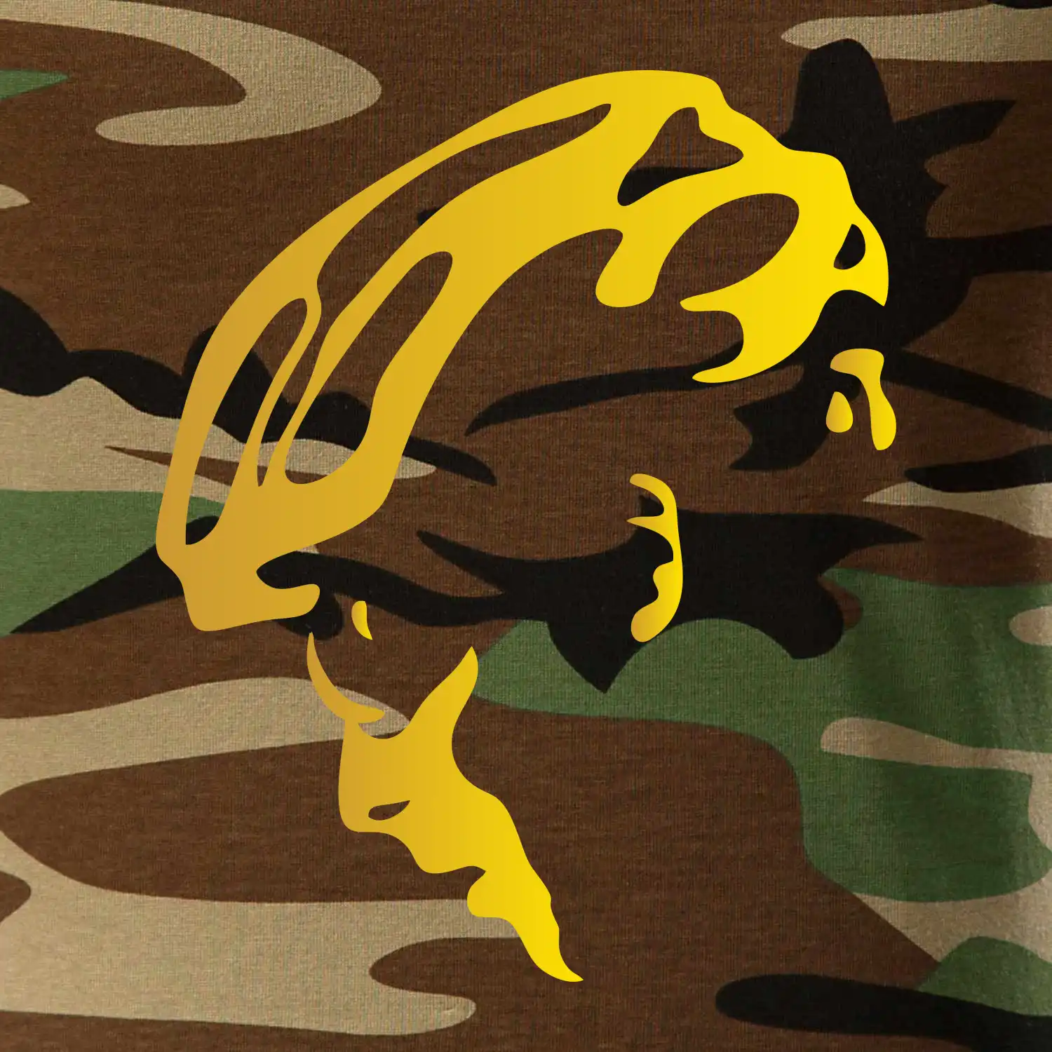 Hlava cyklista zlatá