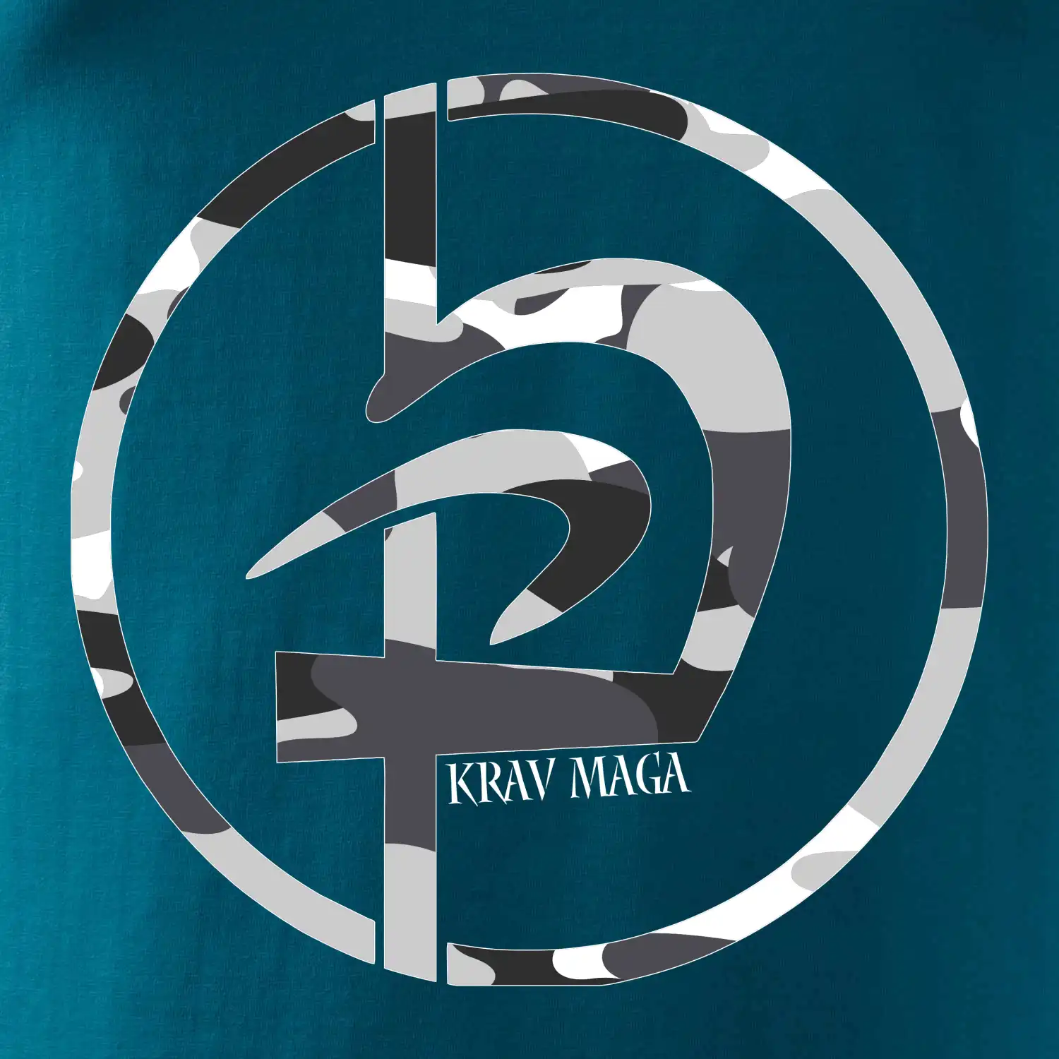 Krav maga  maskáčový nápis