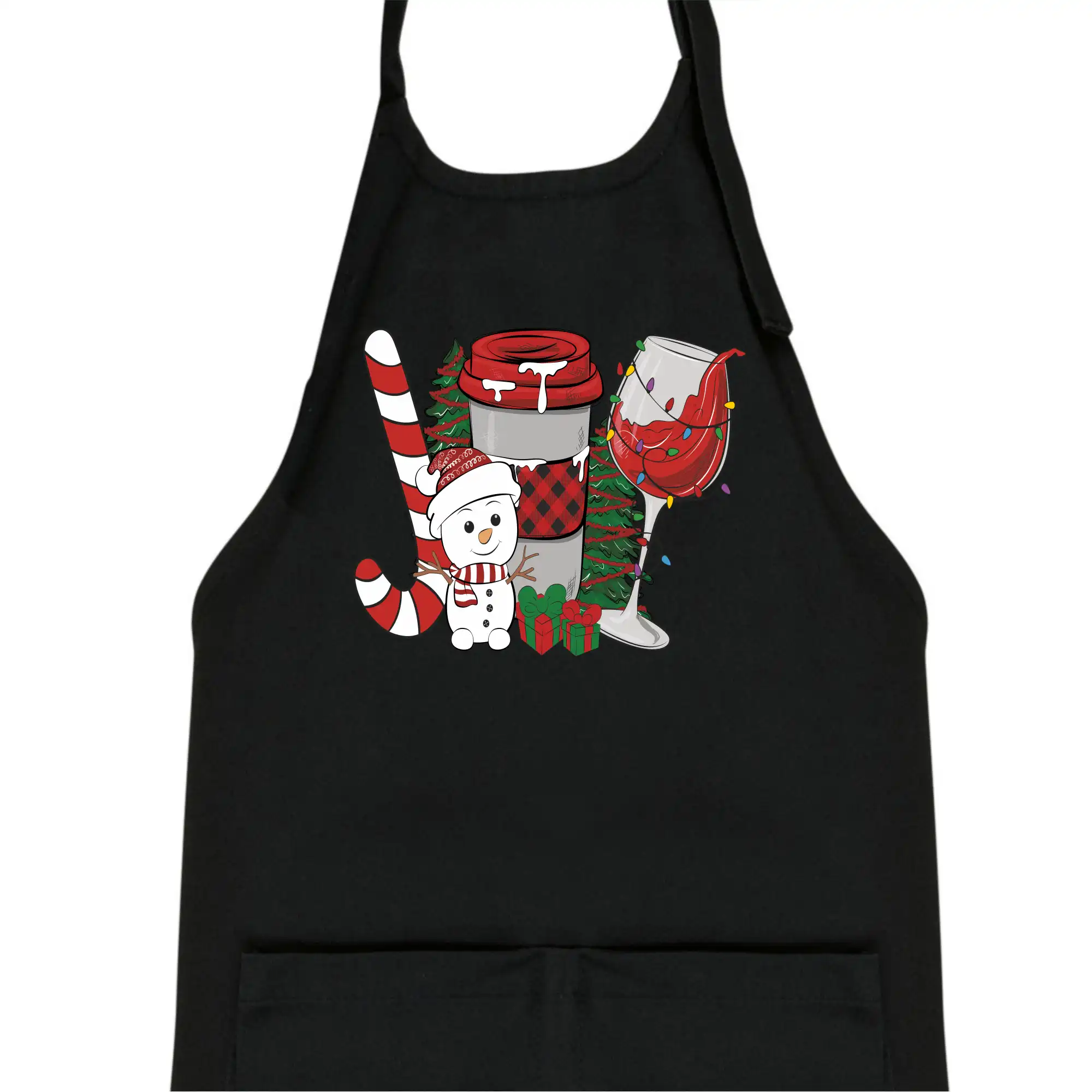 Vánoce, víno a sněhulák