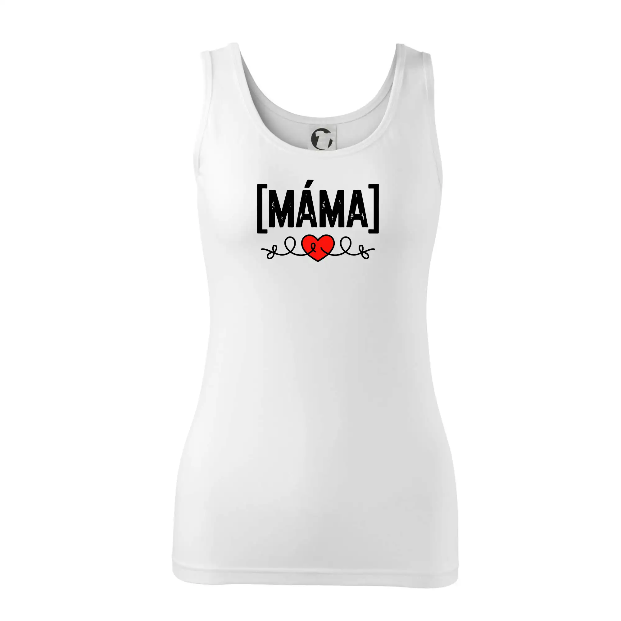 Nápis máma a srdce