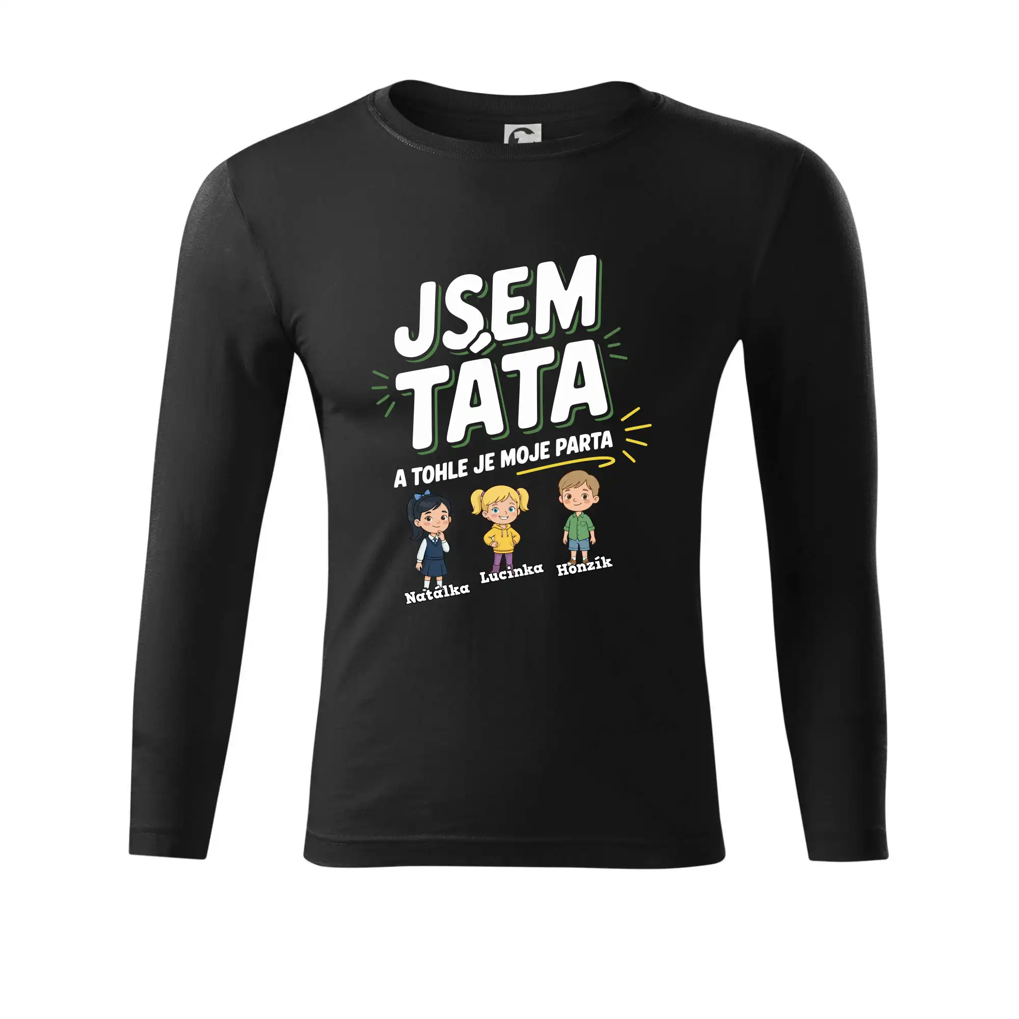 Jsem táta a tohle je moje parta  (obrázky a jména dětí)