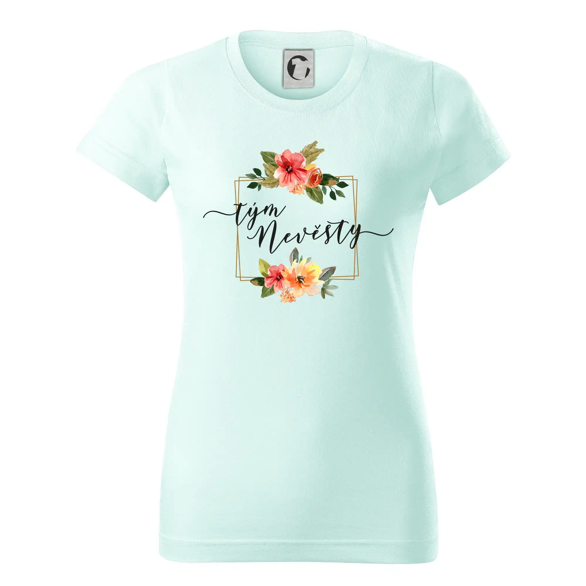 Tým nevěsty čtverec oranžový