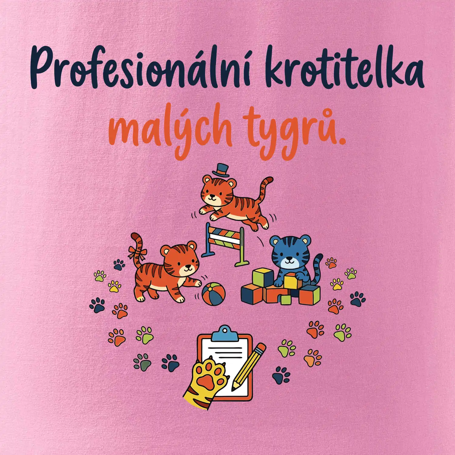 Profesionální krotitelka malých tygrů