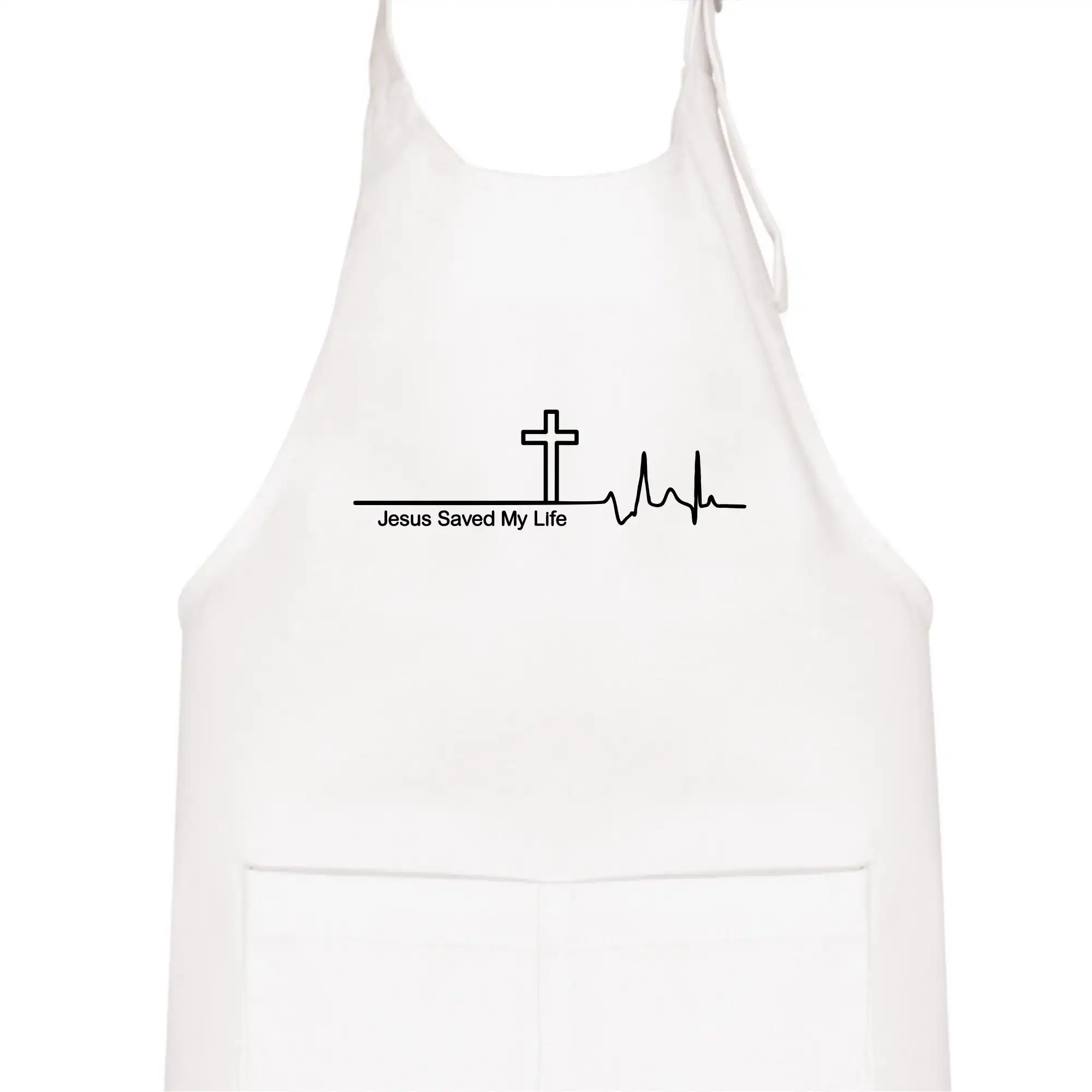 Jesus Saved My Life kříž ekg