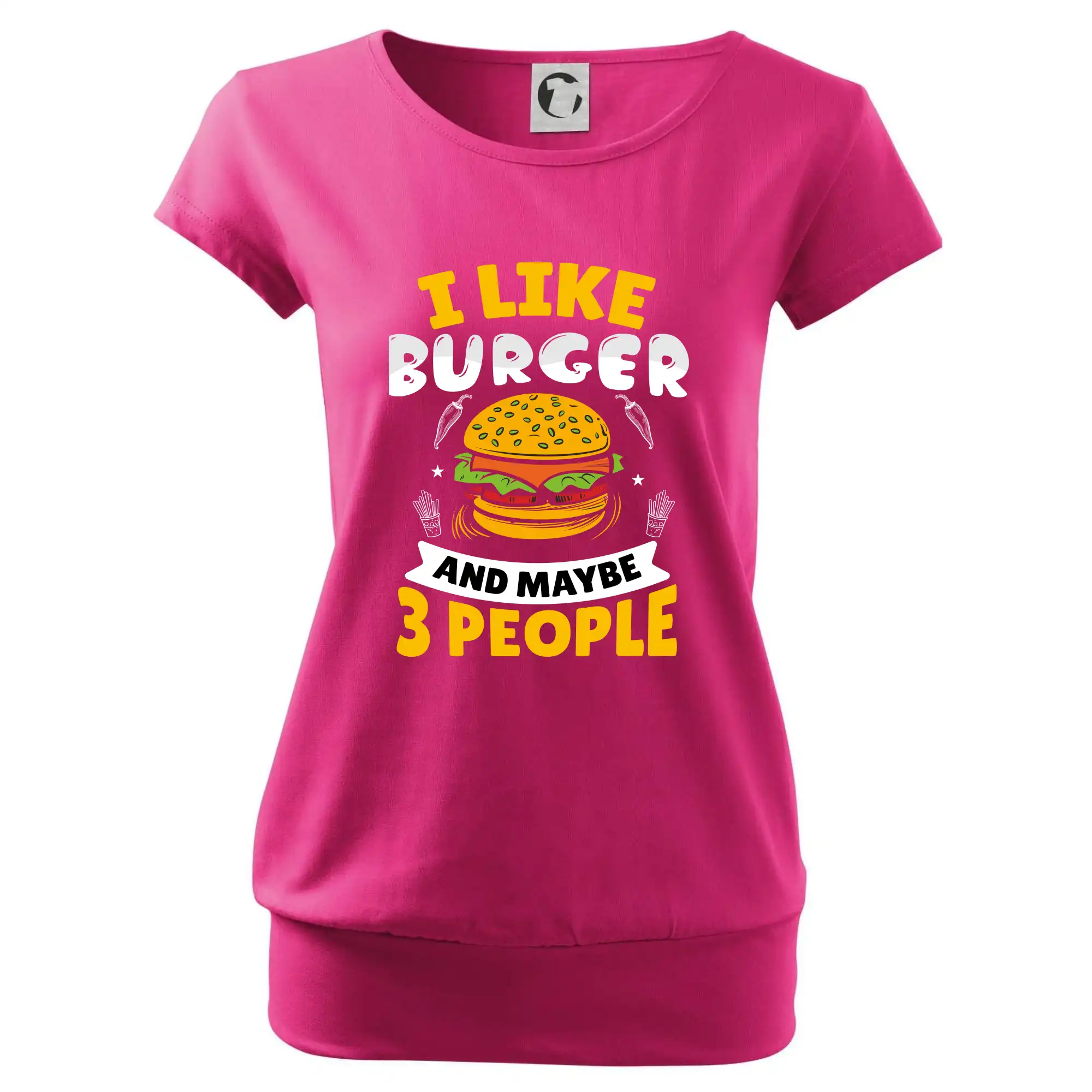 I like burger and maybe 3 people