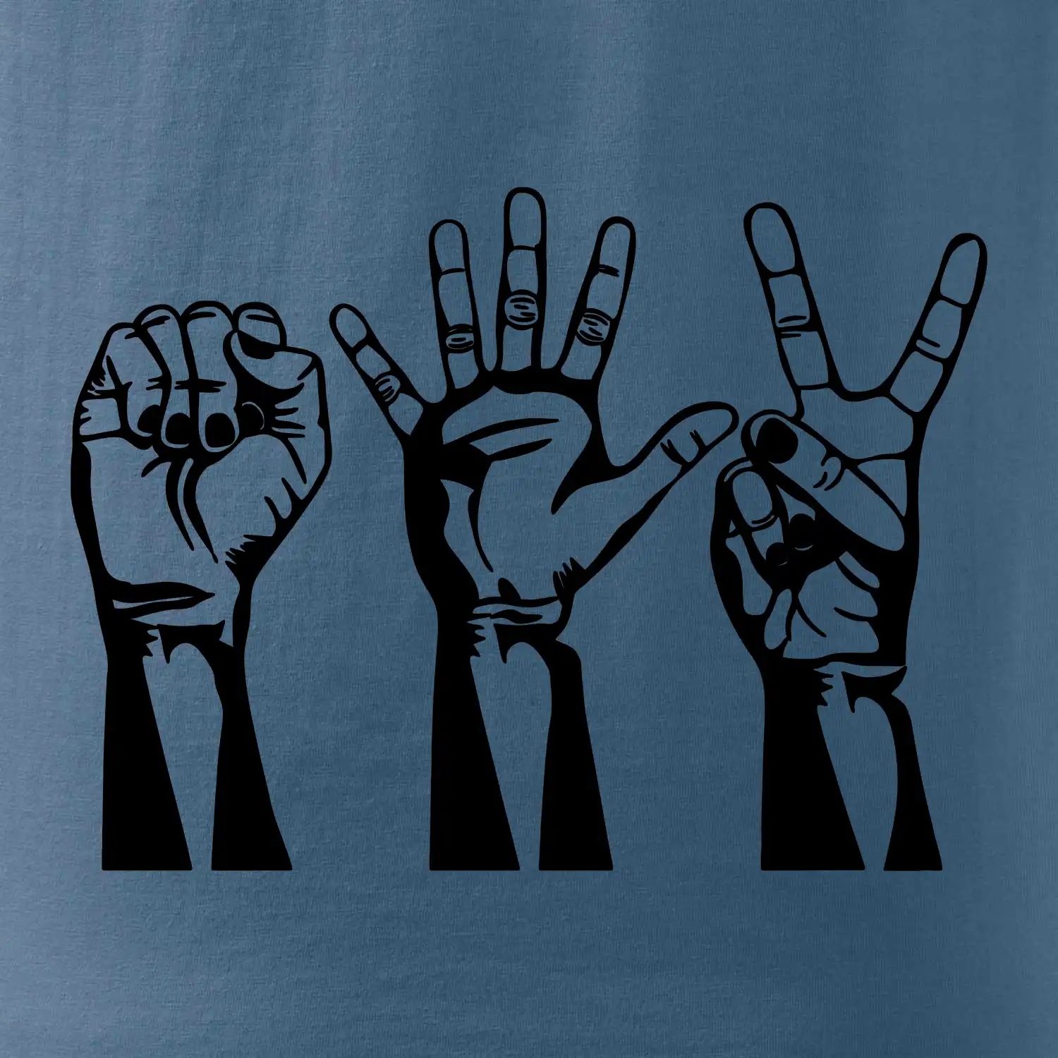 Kámen nůžky papír černé