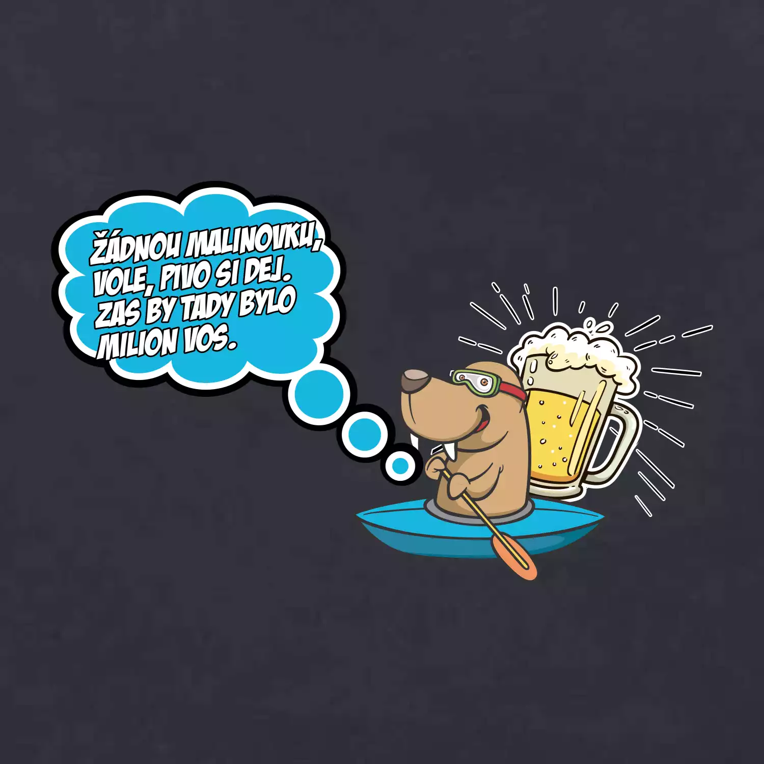 Žádnou malinovku, ale pivo