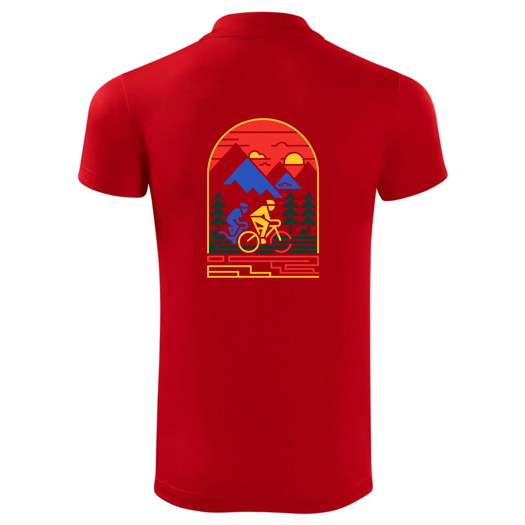 Cyklista na horách - logo