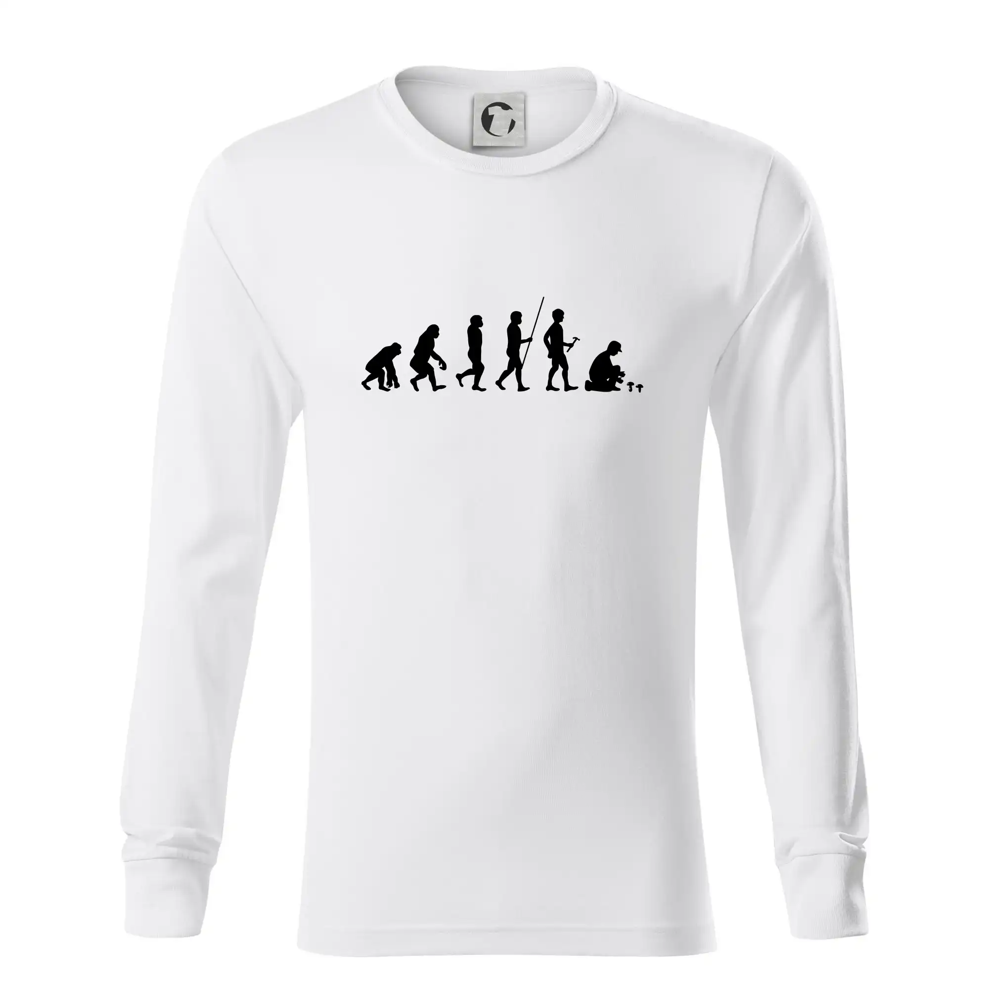 Evoluce houbař muž