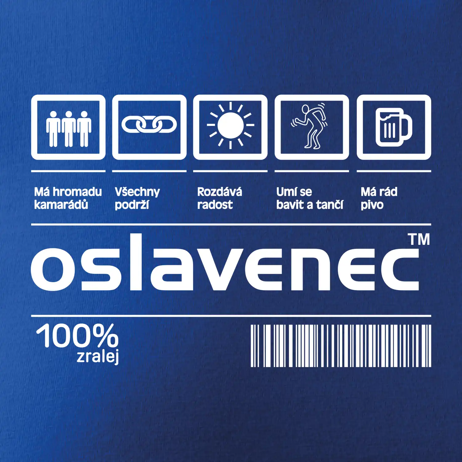 Čárový kód - Oslavenec