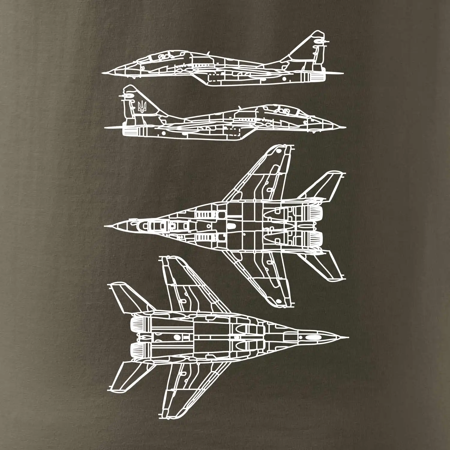 Mig 29 Fulcrum - obrys