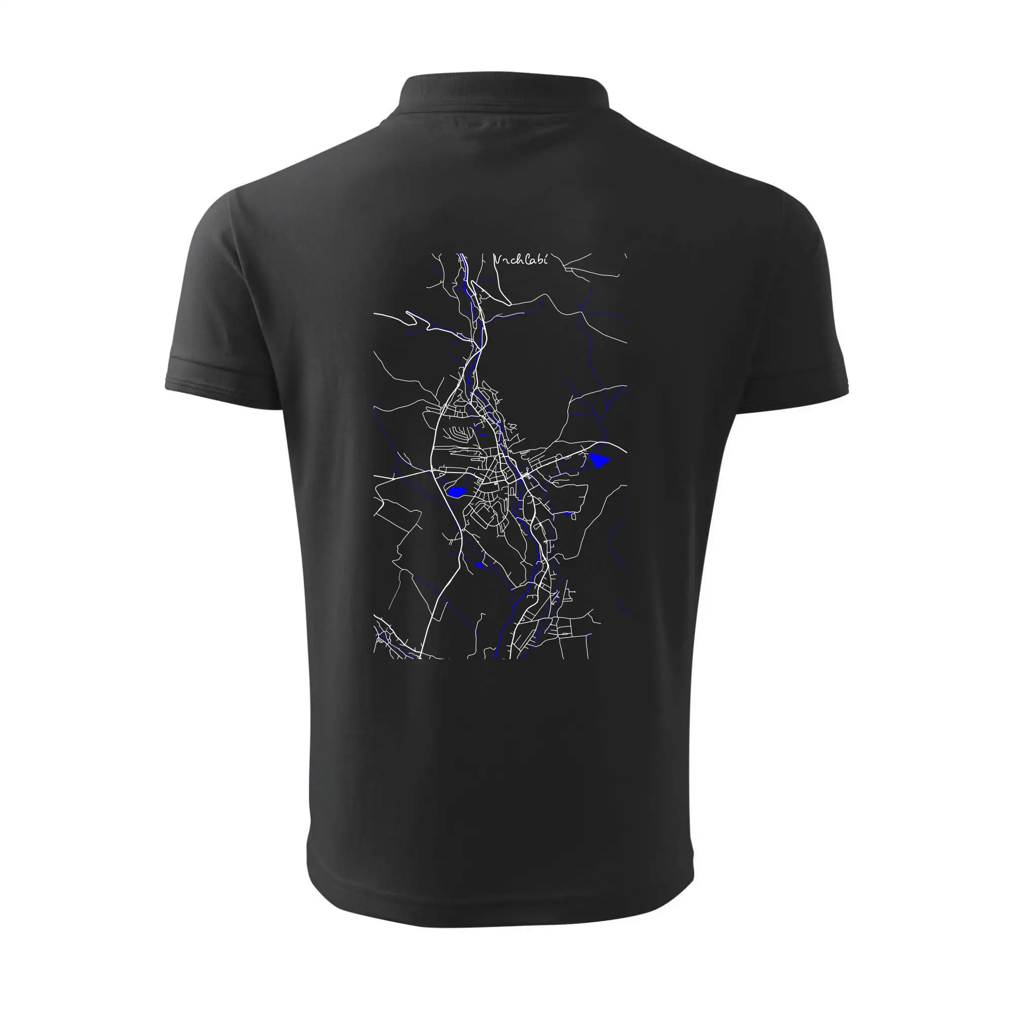 Vrchlabí - Mapa s vodními toky