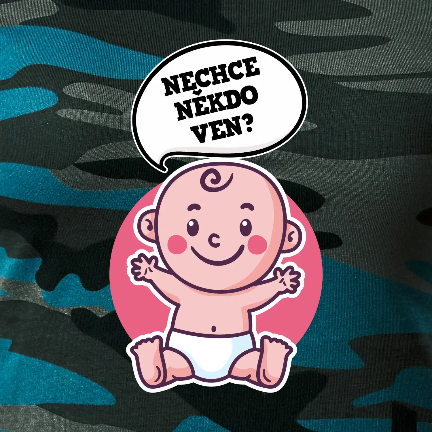 Nechce někdo ven - Triko pro porodní asistentku