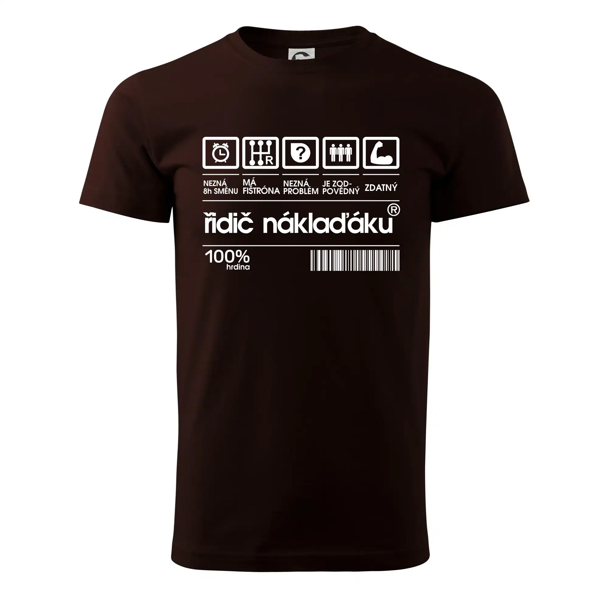 Čárový kód řidič náklaďáku