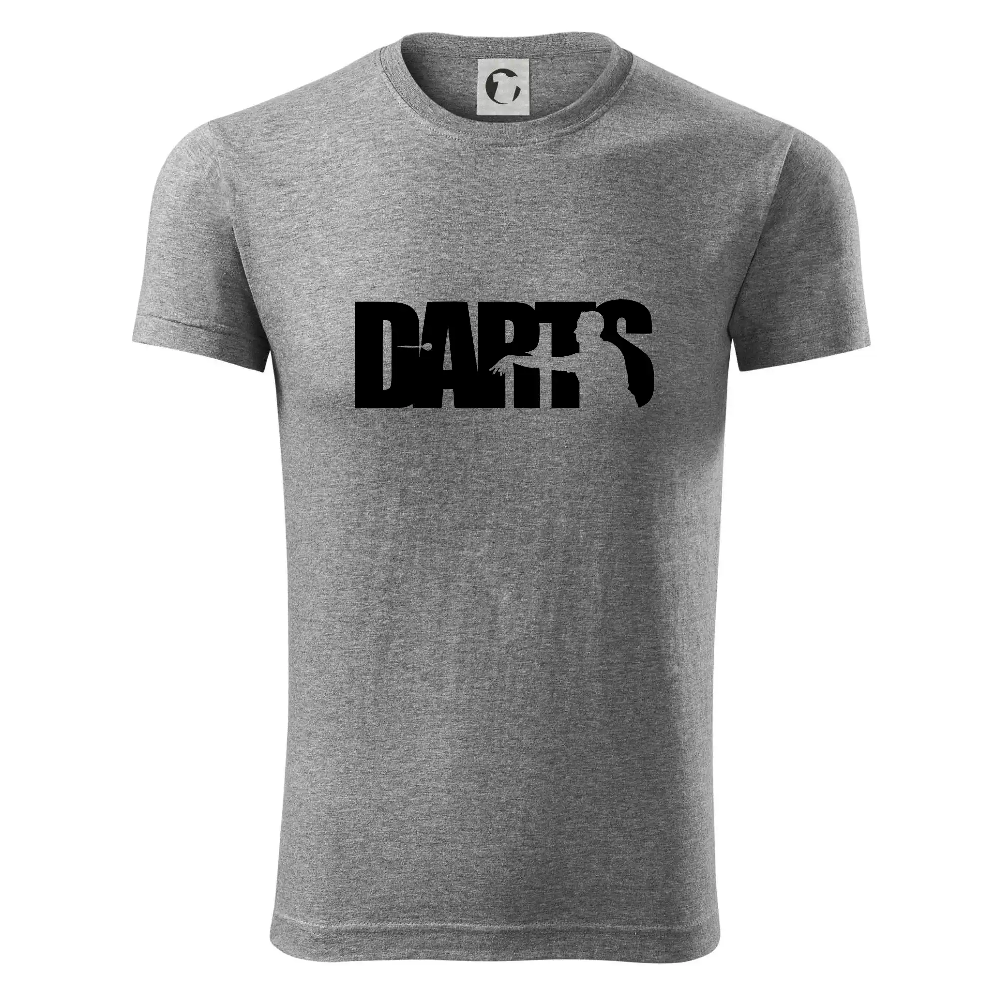 Darts - nápis se šipkařem